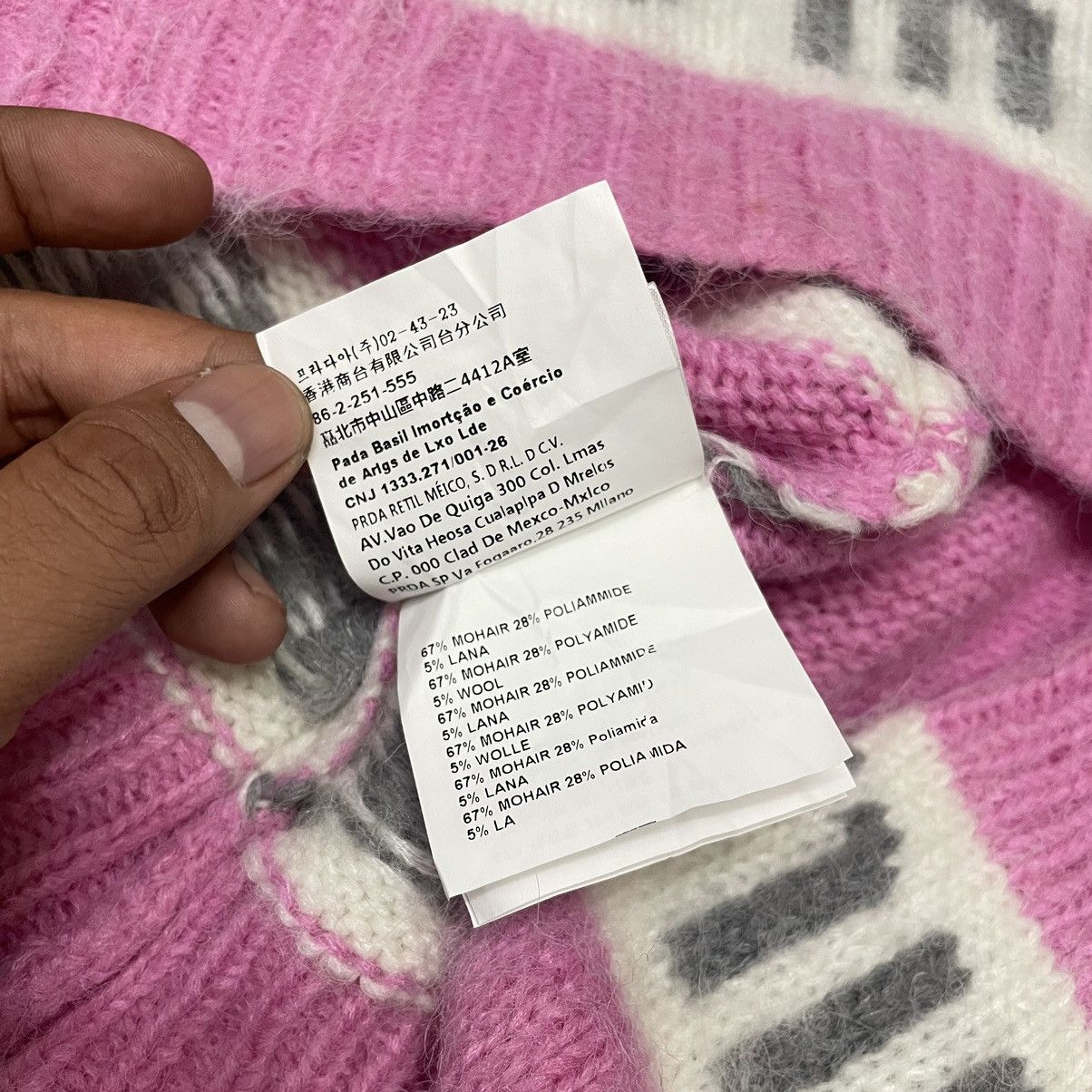 Miu Miu Miu Miu Logo Mohair Crop Knit Sweater Size XS / US 0-2 / IT 36-38 - 6 Thumbnail