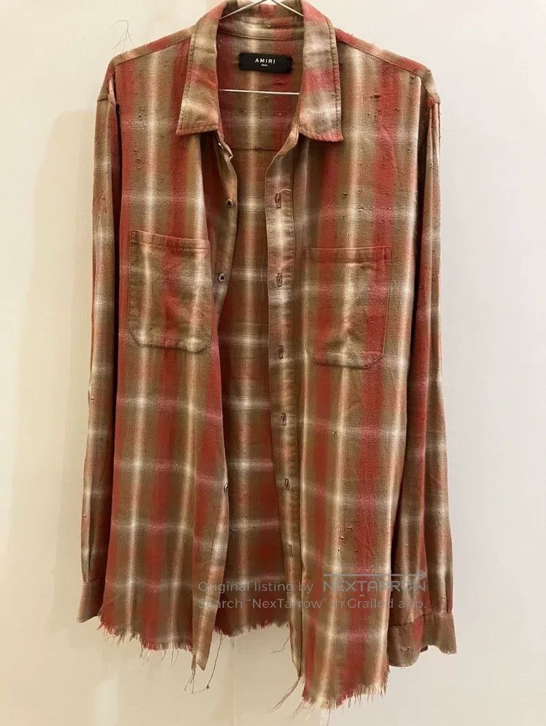 Amiri Amiri Red shotgun shirt Size US S / EU 44-46 / 1 - 1 Thumbnail