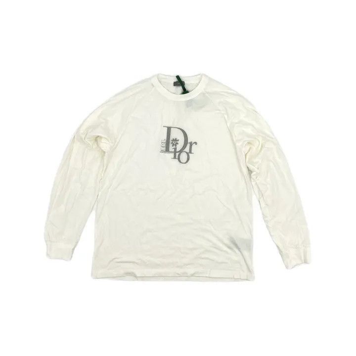 Dior Dior Dior Logo Embroidered Long Sleeve T-Shirt 0079-2507 Size US XL / EU 56 / 4 - 2 Thumbnail