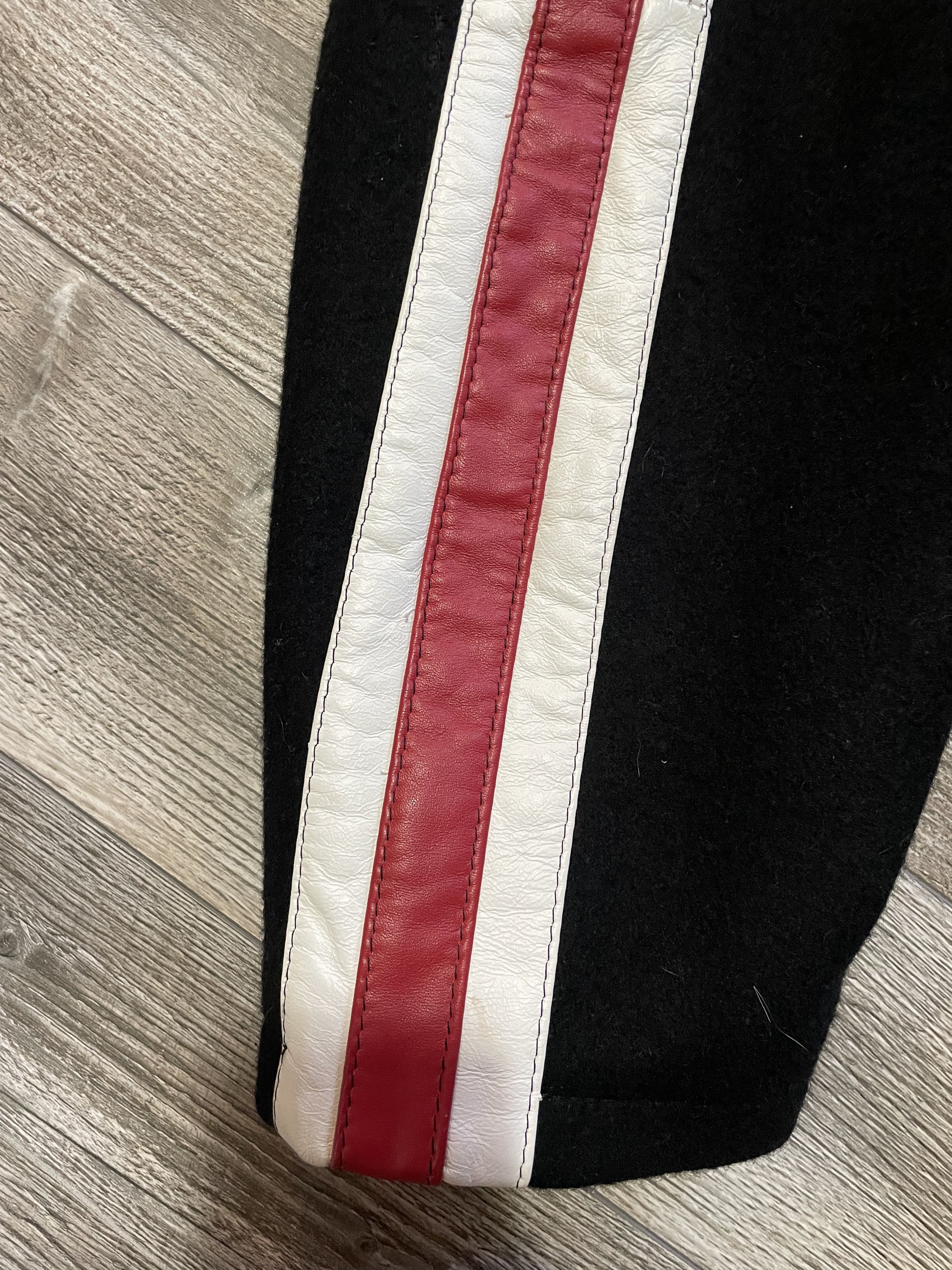 Vintage Vintage Bicker Jacket Bomber Leather Stripes Size US L / EU 52-54 / 3 - 9 Thumbnail