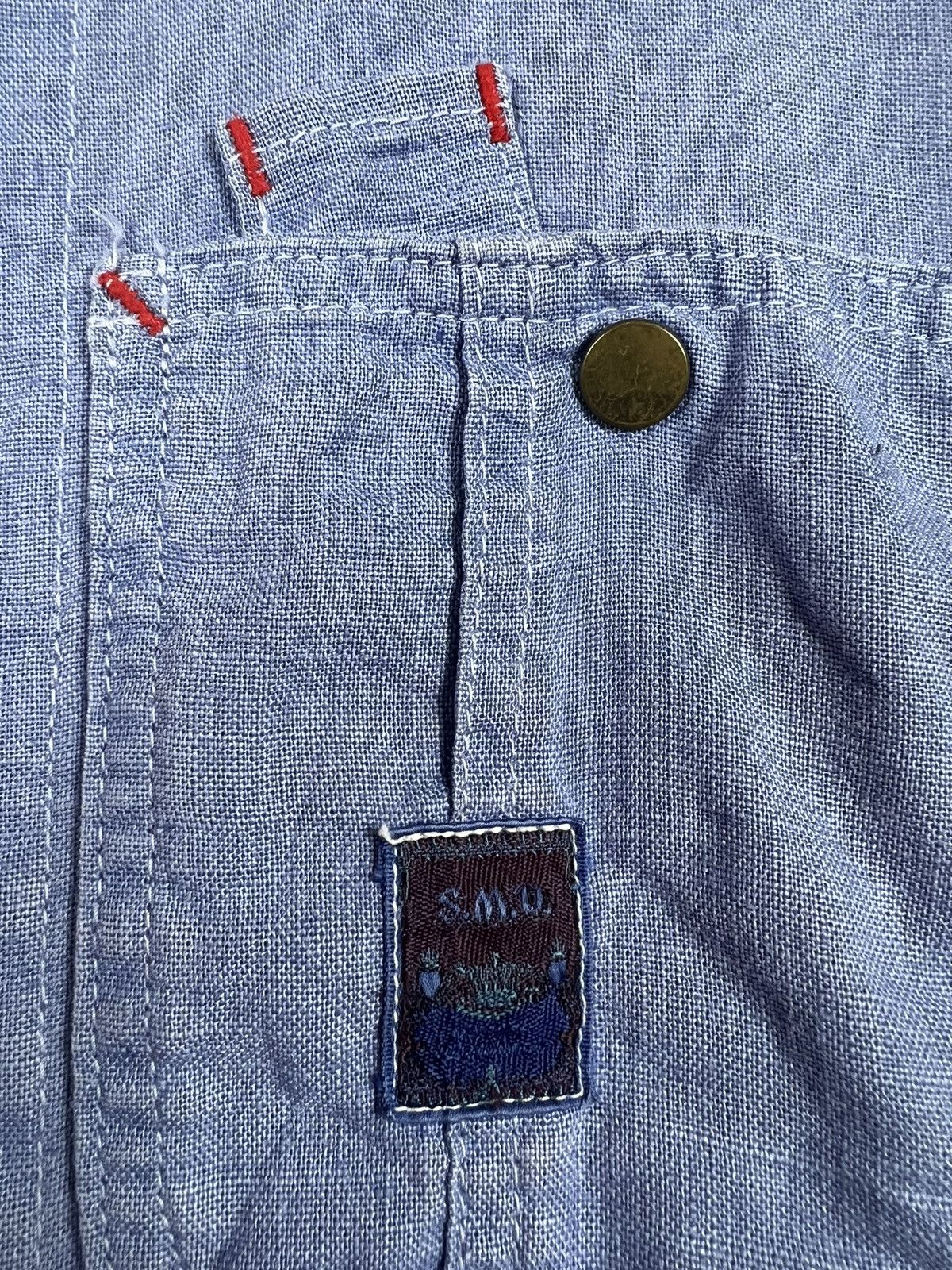 Other 🔥 Light blue soft chore jacket SMD francais de grande Size US L / EU 52-54 / 3 - 5 Thumbnail