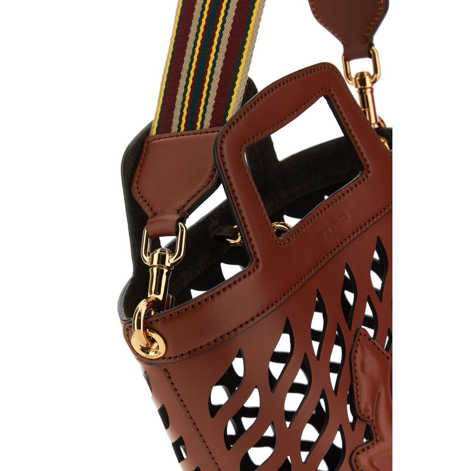 Etro ETRO Coffa Brown Leather Bucket Bag New & Authentic Size ONE SIZE - 4 Thumbnail