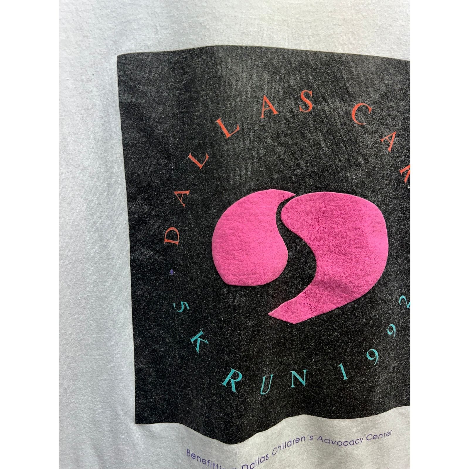 Hanes Vintage Dallas Shirt Dallas Cares 5K Run 1992 Cheeto 90s XL Size US XL / EU 56 / 4 - 3 Thumbnail