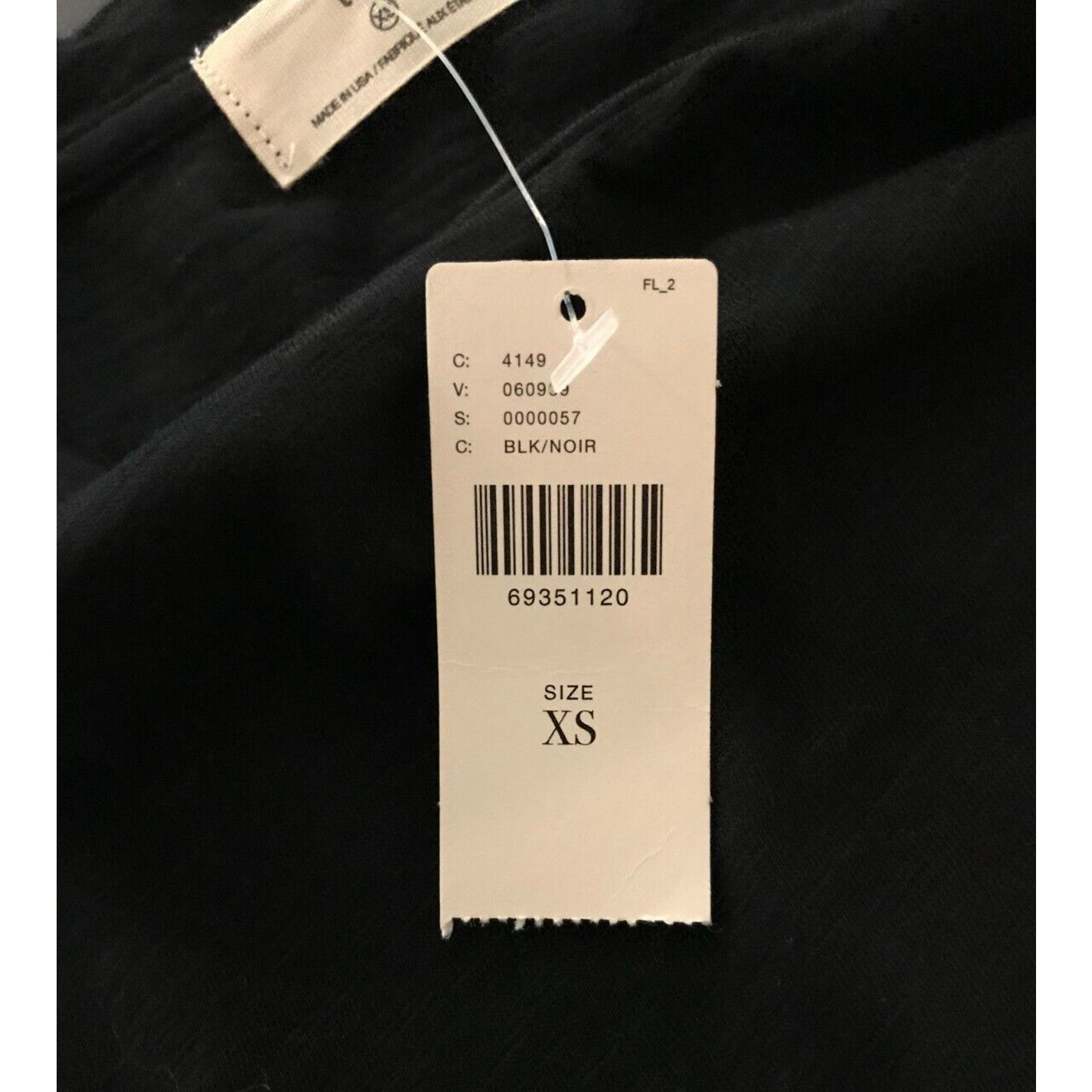 Anthropologie Anthropologie t.la Black Ruched Tee Mini Short Sleeve Dress Size XS / US 0-2 / IT 36-38 - 7 Thumbnail