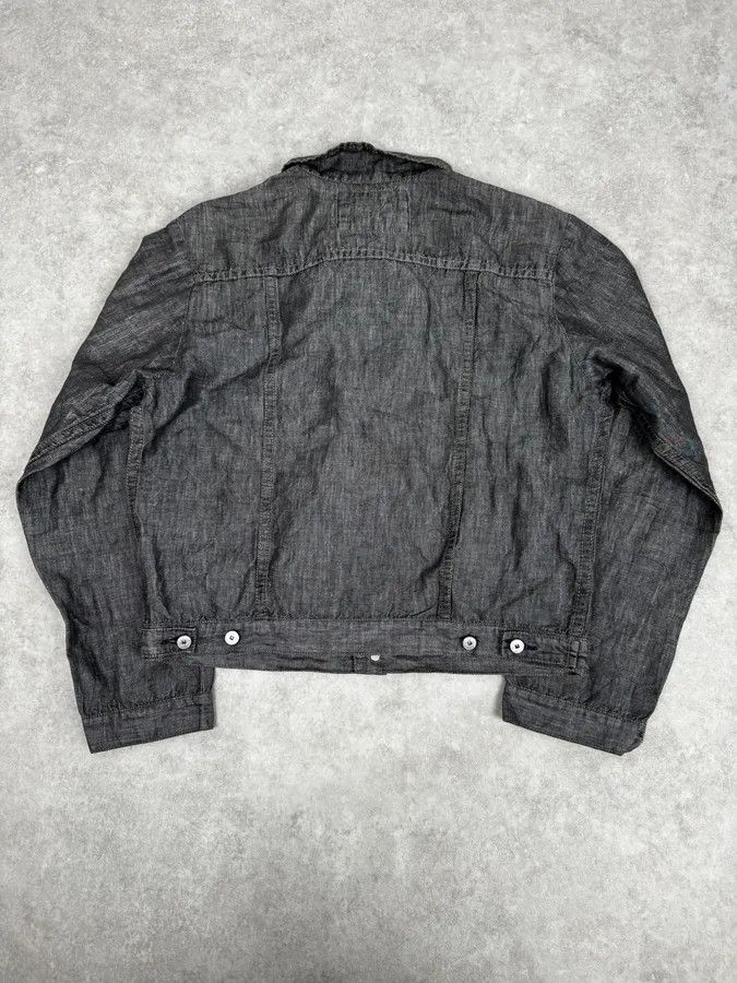 Marithe + Francois Girbaud 2000s Marithé + François Girbaud Grey Denim Trucker Jacket Size M / US 6-8 / IT 42-44 - 4 Thumbnail
