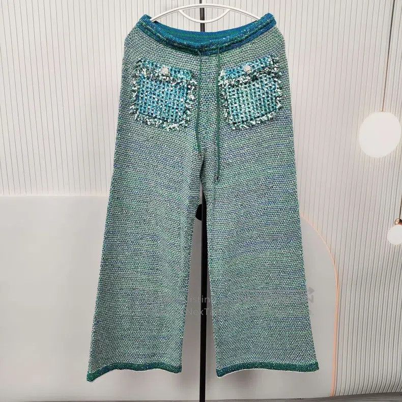 Chanel Chanel Tweed 23p sequin trousers Size 26" / US 2 / IT 38 - 1 Thumbnail