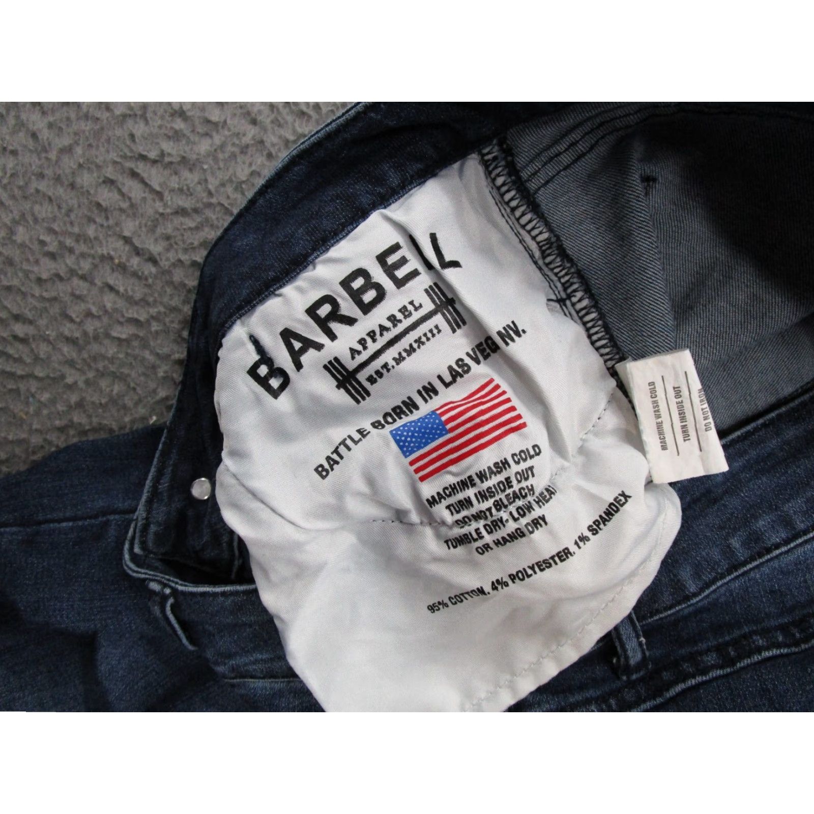 Vintage Barbell Jeans Men’s Blue Medium Wash Denim Skinny Stretch Jeans SZ 38x31 Size US 28 / EU 44 - 5 Thumbnail