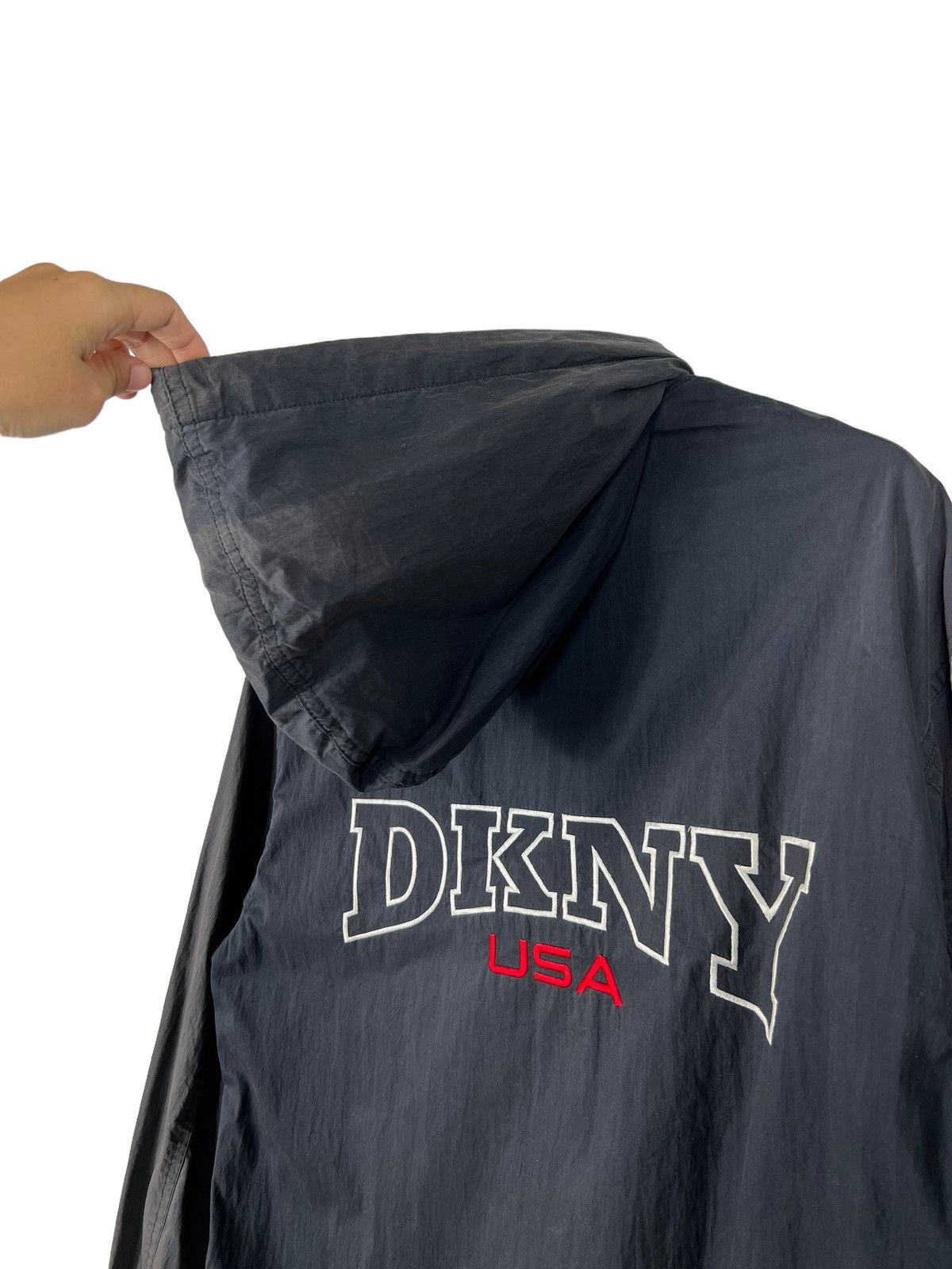 DKNY × Vintage 🔥 VINTAGE 90s DKNY USA HOODIE JACKET Size US S / EU 44-46 / 1 - 9 Thumbnail