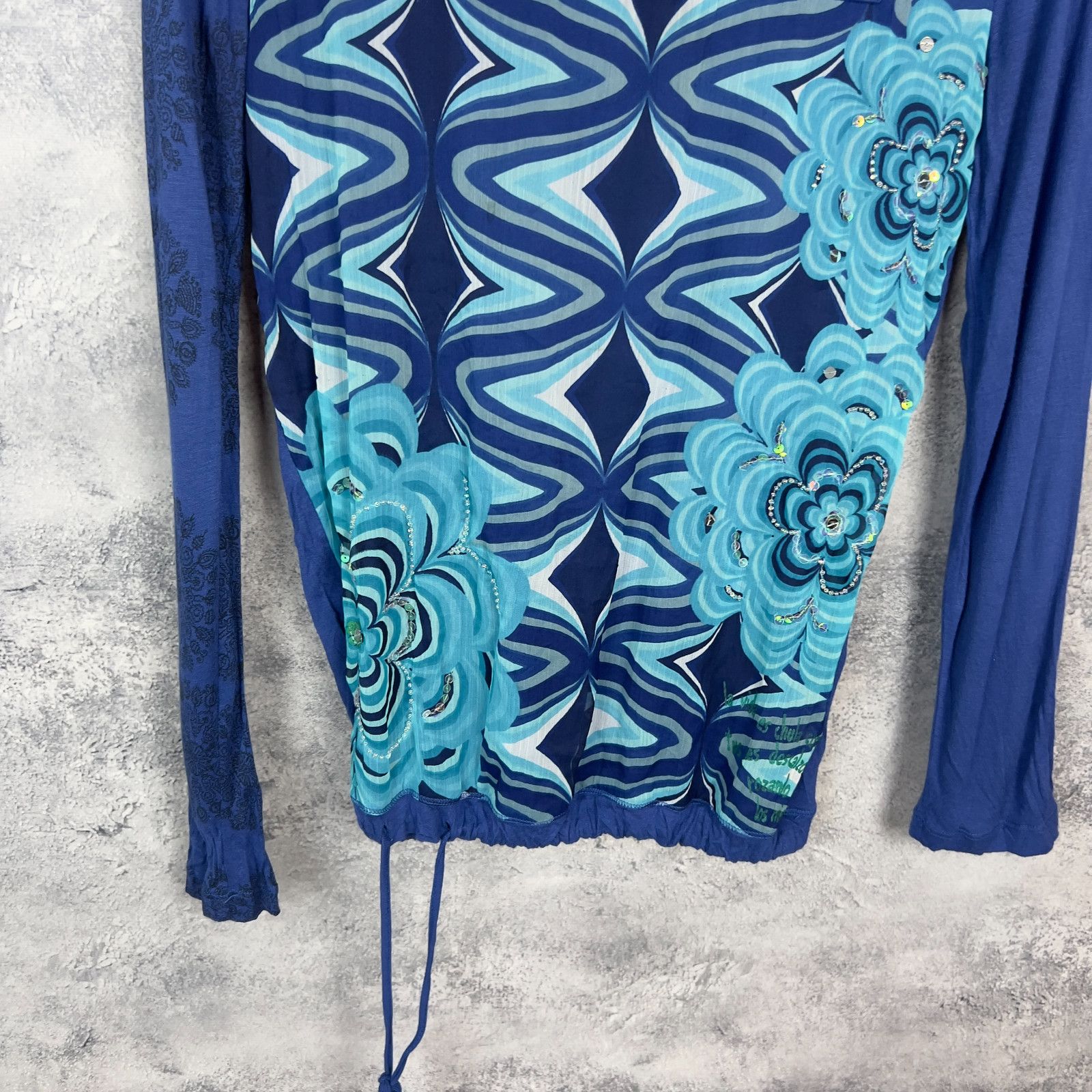 Desigual Desigual Blouse Women's Size M Multicolor Long Sleeve ` Size M / US 6-8 / IT 42-44 - 3 Thumbnail