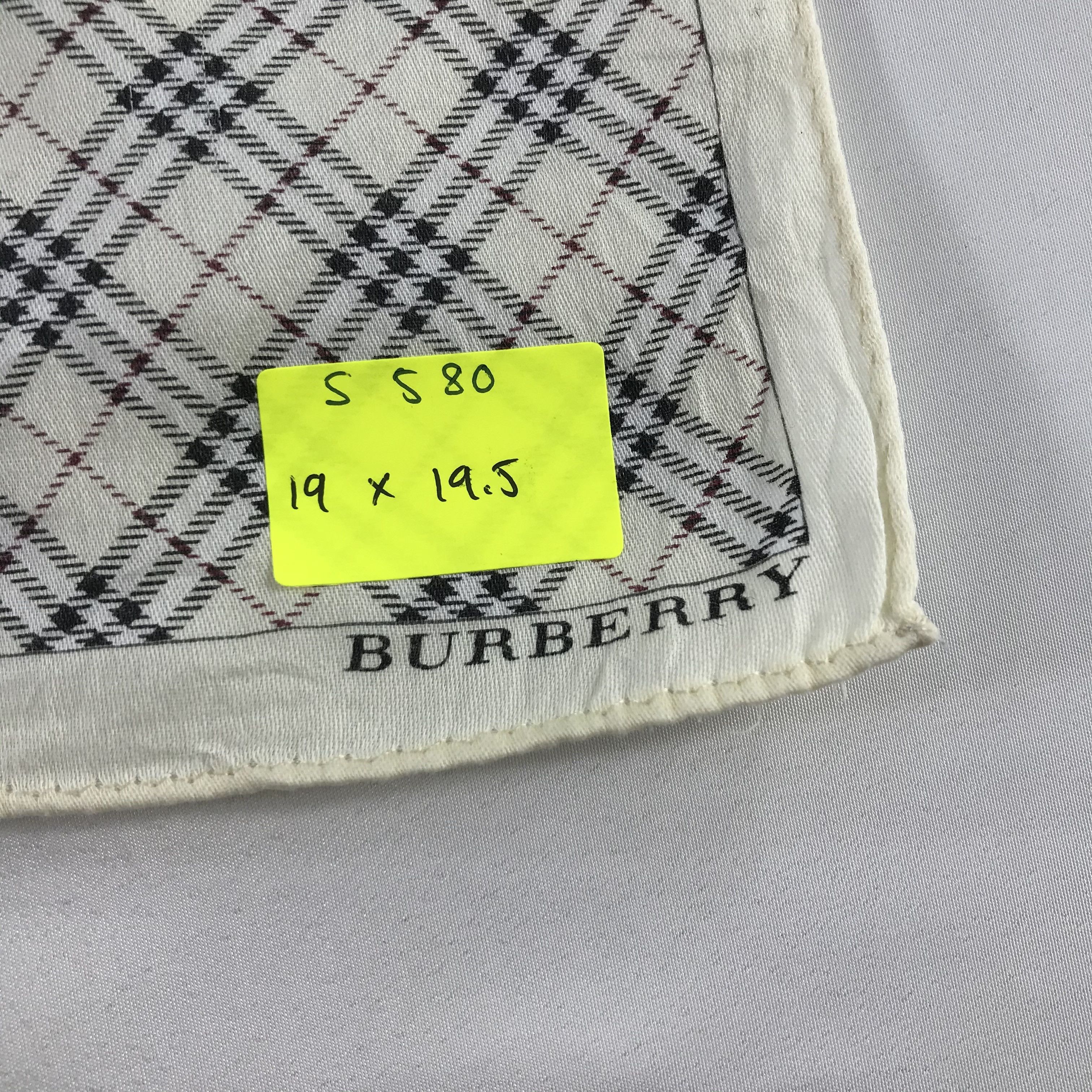 Burberry × Vintage Burberry Bandana / Handkerchief / Neckerchief - S580 Size ONE SIZE - 5 Thumbnail