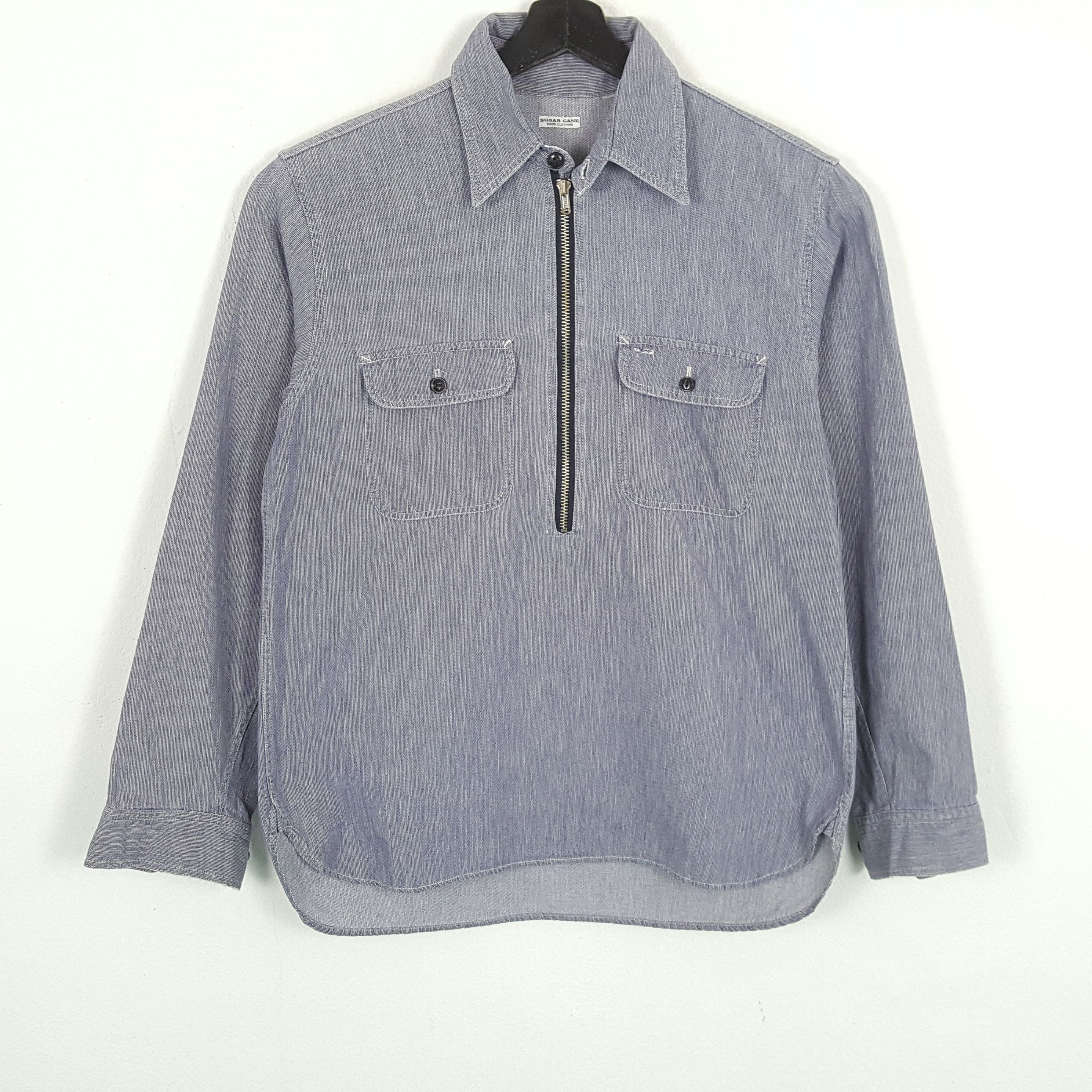 Japanese Brand × Sugar Cane × Vintage SUGAR CANE Shirt Japanese Brand Double Pocket Design Size US L / EU 52-54 / 3 - 1 Thumbnail