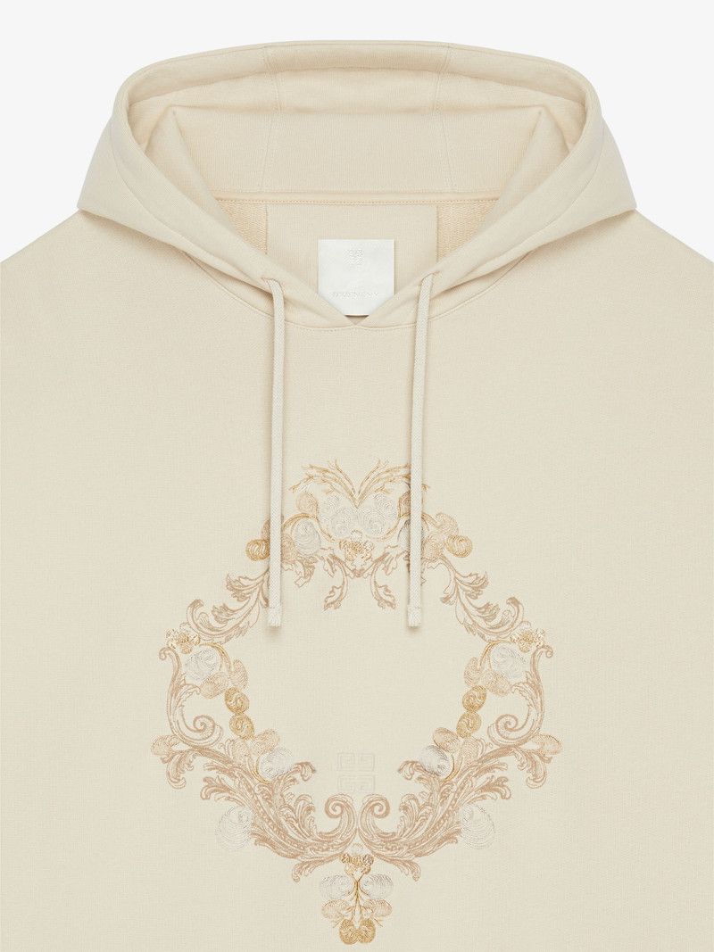 Givenchy o1n1vont0326 Hoodie In Fleece in Beige Size US L / EU 52-54 / 3 - 2 Thumbnail