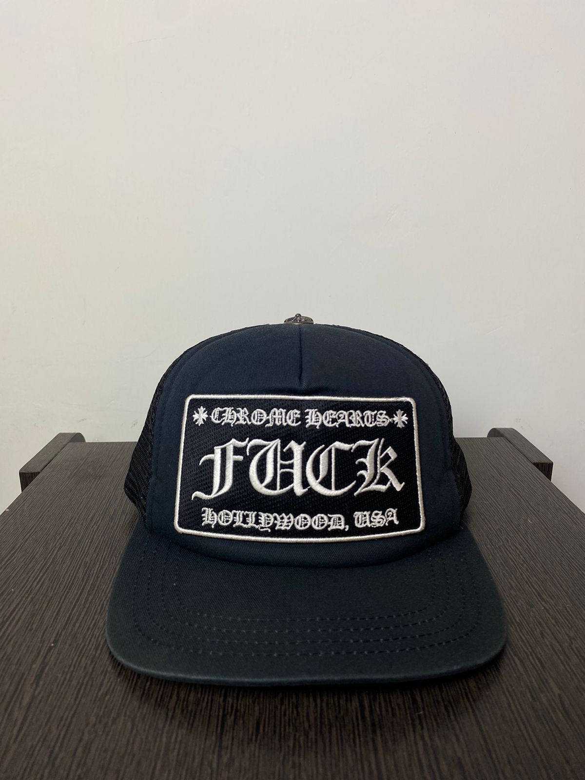 Chrome Hearts Faded Fuck Trucker Hat Size ONE SIZE - 1 Thumbnail