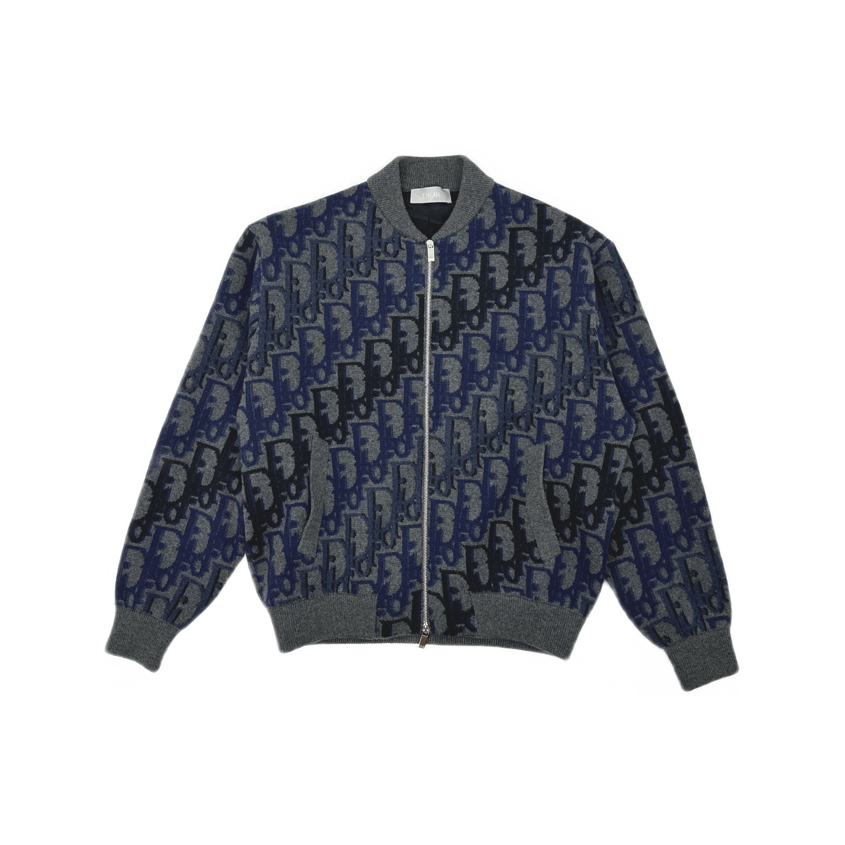 Dior Dior Oblique Monogram Zip Jacket Size L Size US L / EU 52-54 / 3 - 1 Thumbnail
