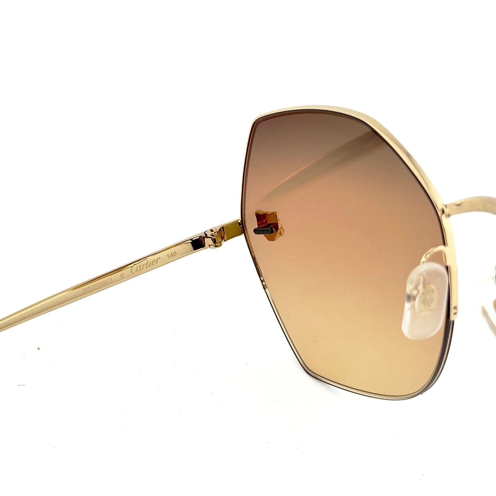 Cartier CARTIER PANTHERE Head CT0332S Gold Sunglasses 0332 003 Size ONE SIZE - 6 Thumbnail