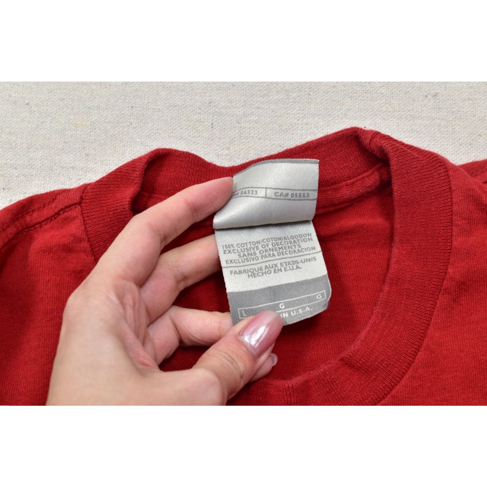 Nike VINTAGE Nike Mens L Red Long Sleeve Graphic Tee Made in USA 90s Streetwear Shirt Mens Size US L / EU 52-54 / 3 - 4 Thumbnail