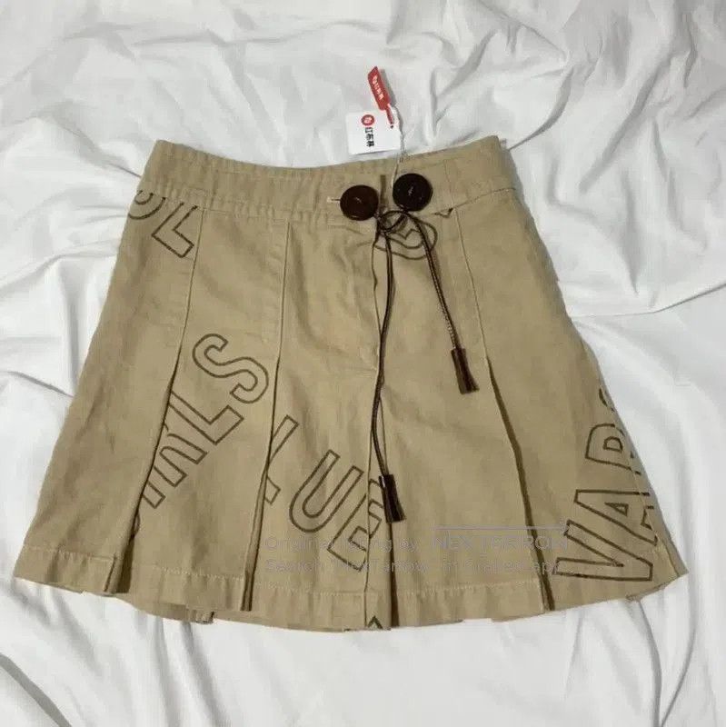 Burberry Burberry Khaki Cotton Mini Skirt S Size. Size 23" - 2 Thumbnail