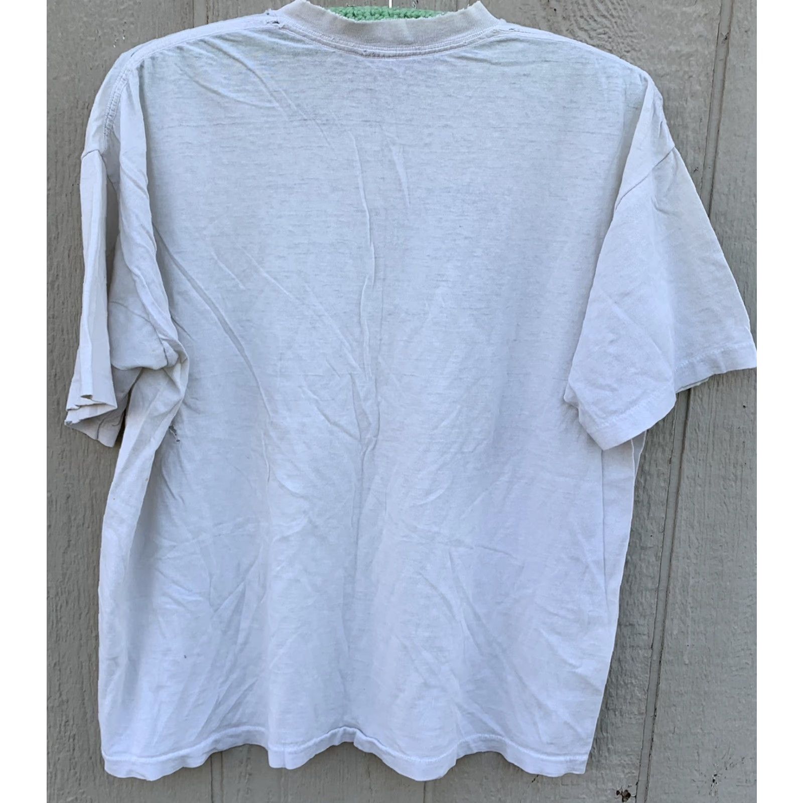 Vintage VINTAGE Belton Spengers Fish Grotto t shirt Short Sleeve White Cotton XL Mens Graphic Tee Vintage Sportswear/Beach 90s Size US XL / EU 56 / 4 - 6 Thumbnail