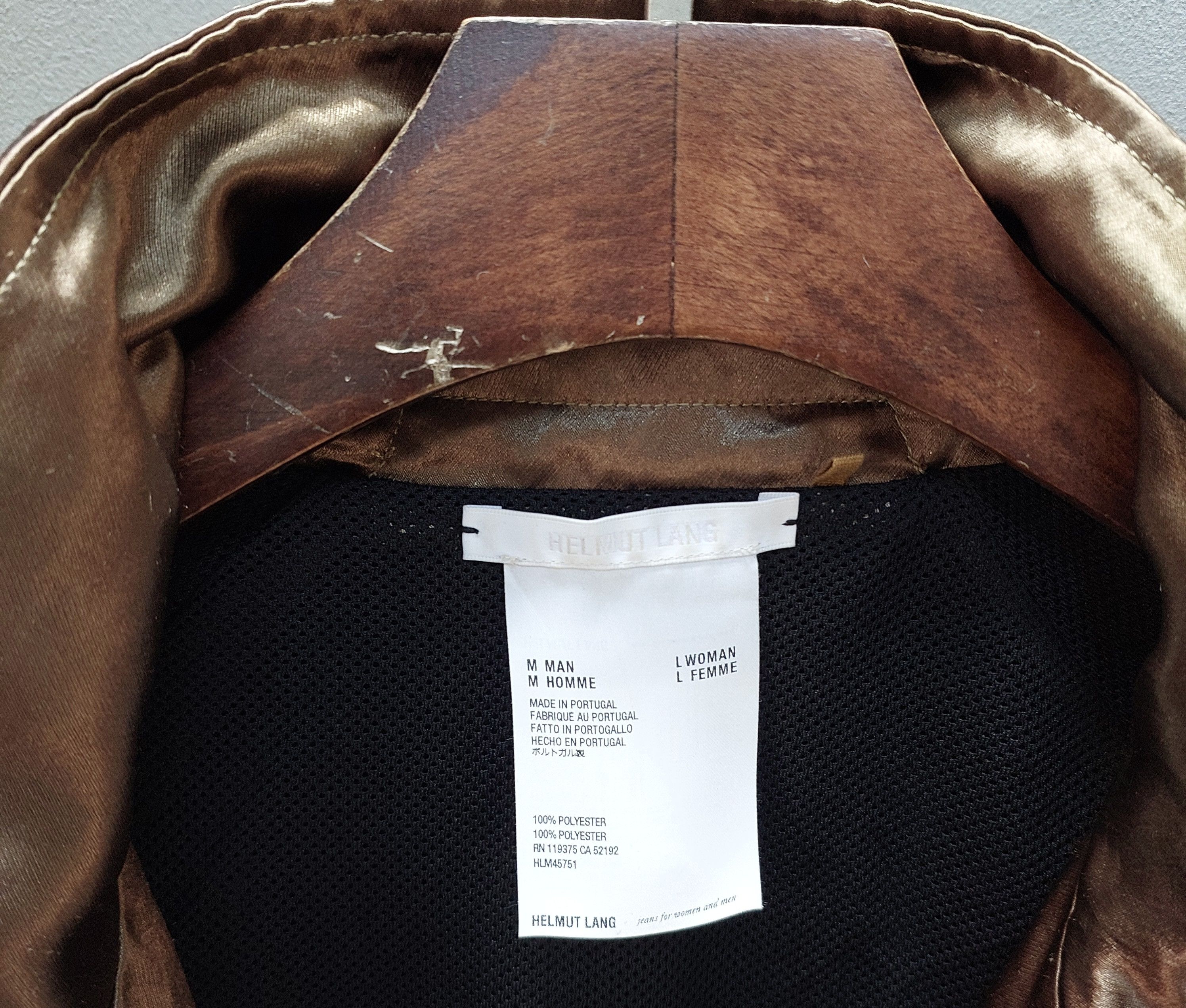 Helmut Lang Helmut Lang Unisex Full Zip Mock Track Jacket Size US L / EU 52-54 / 3 - 9 Thumbnail