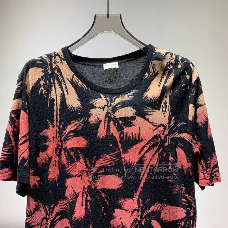 Saint Laurent Paris Saint Laurent Paris Best-selling Coconut Tree Short Sleeve Size US L / EU 52-54 / 3 - 3 Thumbnail