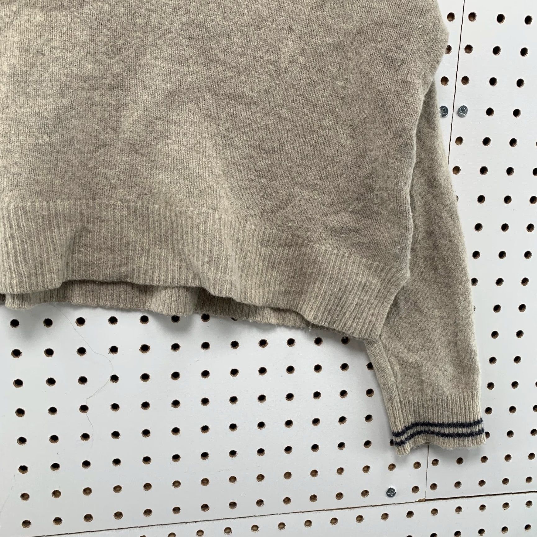 Madewell Madewell Merino Wool Sweater Womens Medium Brown Collared Oversize Crop Sweater Pullover Knit Wool Classic Everyday Casual Mens? Size M / US 6-8 / IT 42-44 - 6 Thumbnail