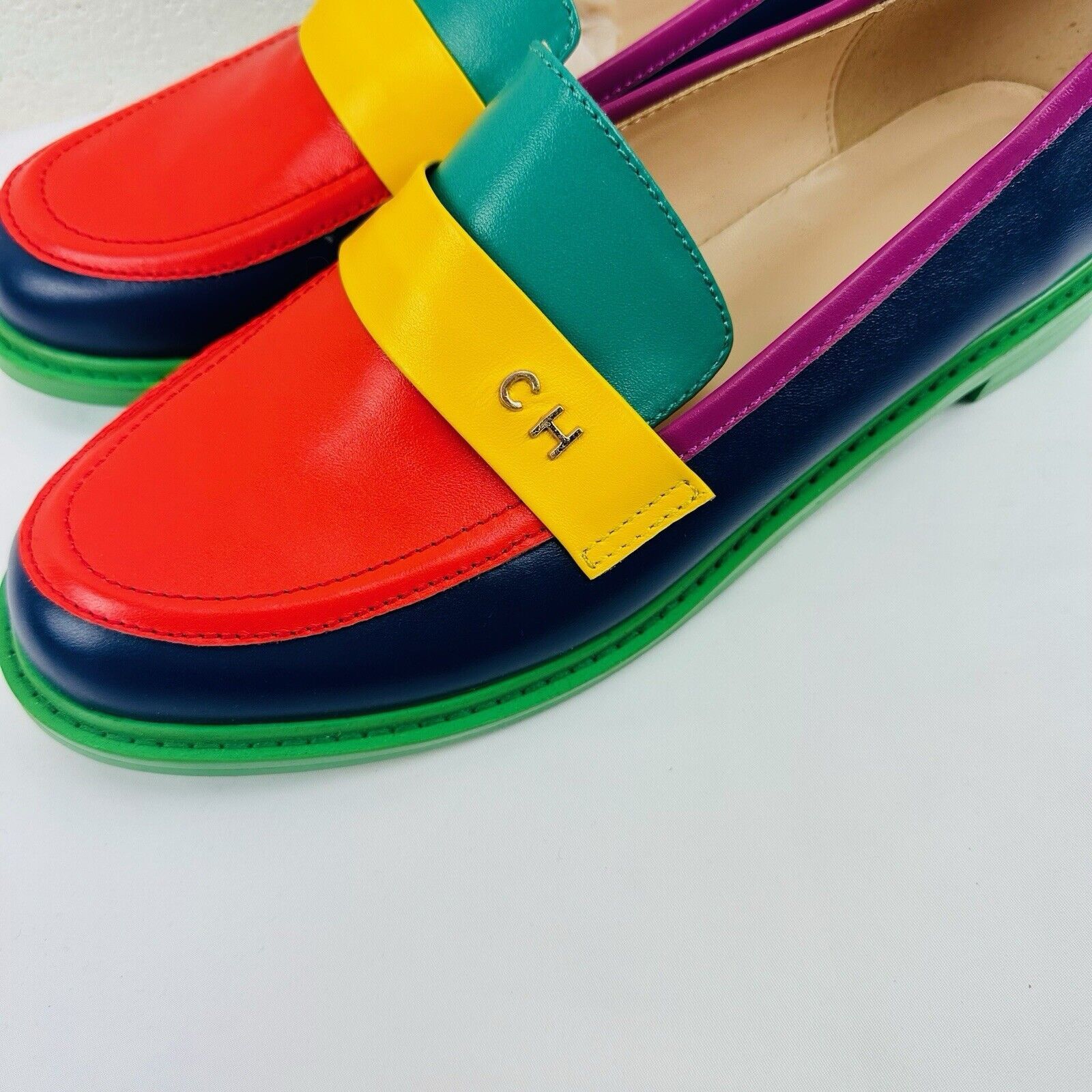 Other Womens Leather Multicoloured Flat Slipon broge NARROW 10 US Size US 10 / IT 40 - 4 Thumbnail