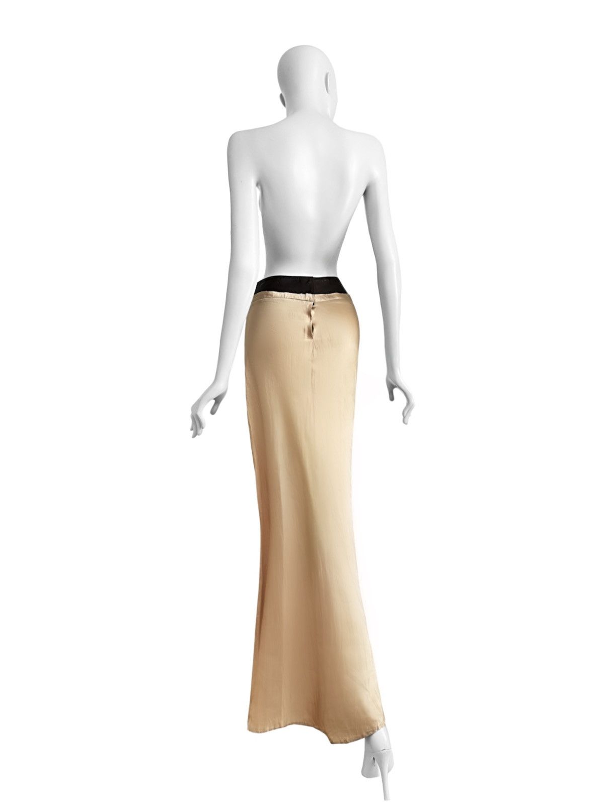 Roberto Cavalli Runway Roberto Cavalli silk skirt with leather waistband Size 27" / US 4 / IT 40 - 2 Thumbnail