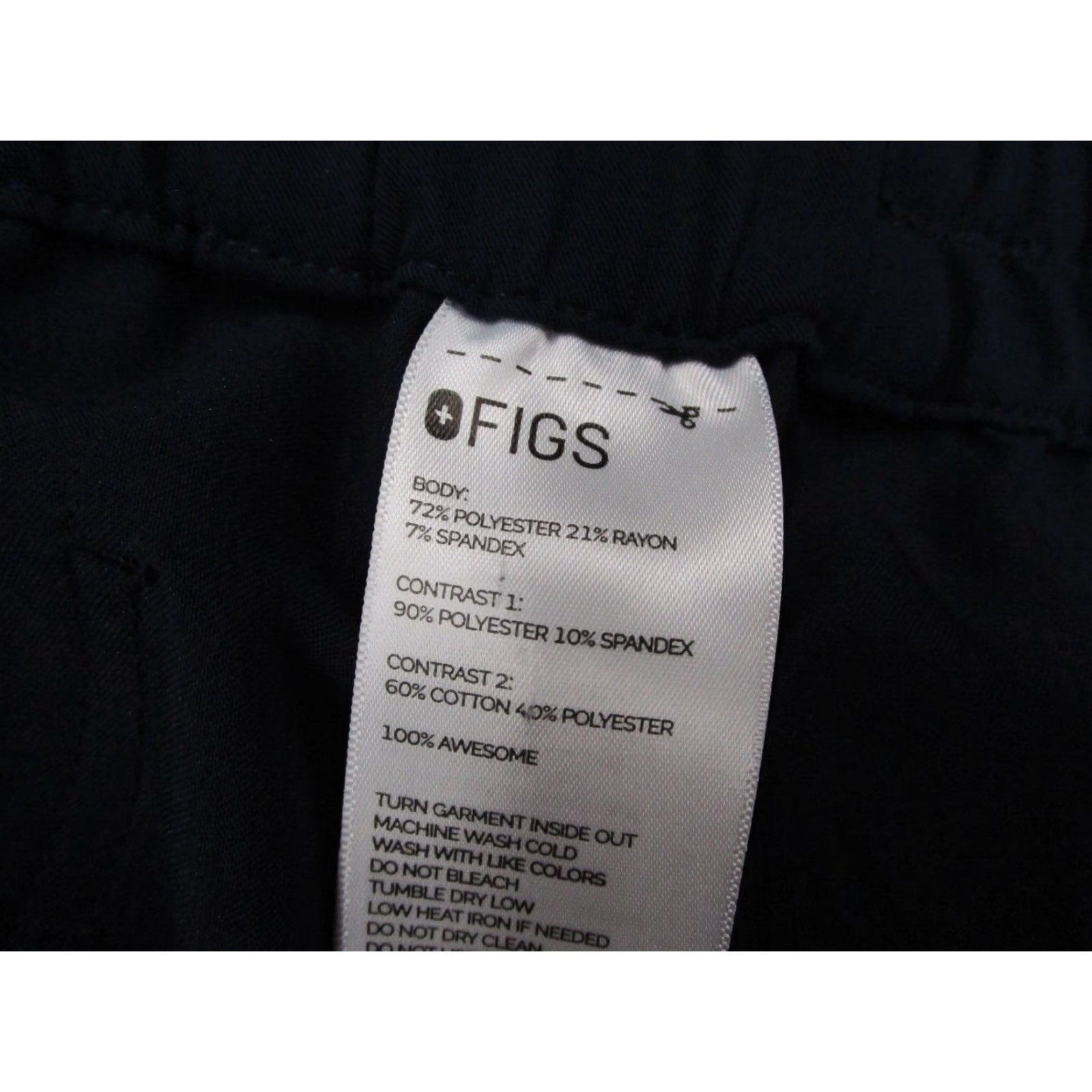Vintage FIGS Jogger Women Extra Large Tall Blue Scrub Technical W23SW2013T Size 40" / US 18 - 4 Thumbnail