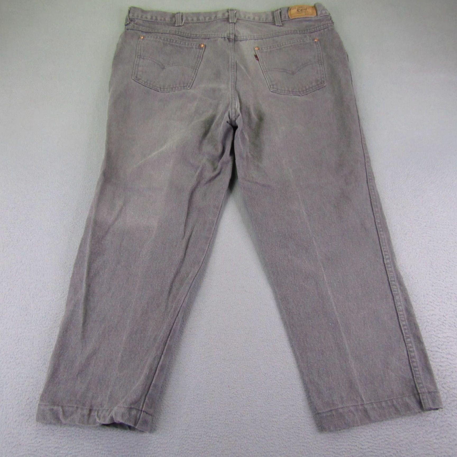Levi's VINTAGE Levis Jeans Men 42 Hemmed Gray Denim 557 Cowboys Western Rodeo Mens Size US 39 - 4 Thumbnail