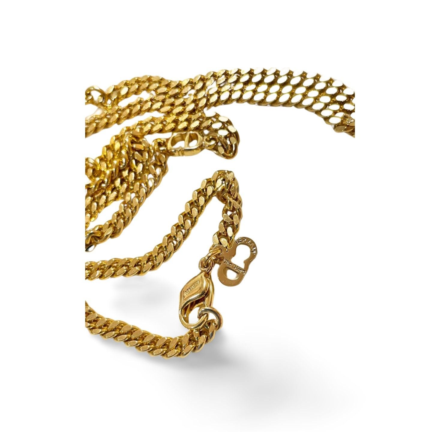 Dior MINT. Vintage Christian Dior golden chain necklace with CD Size ONE SIZE - 8 Thumbnail