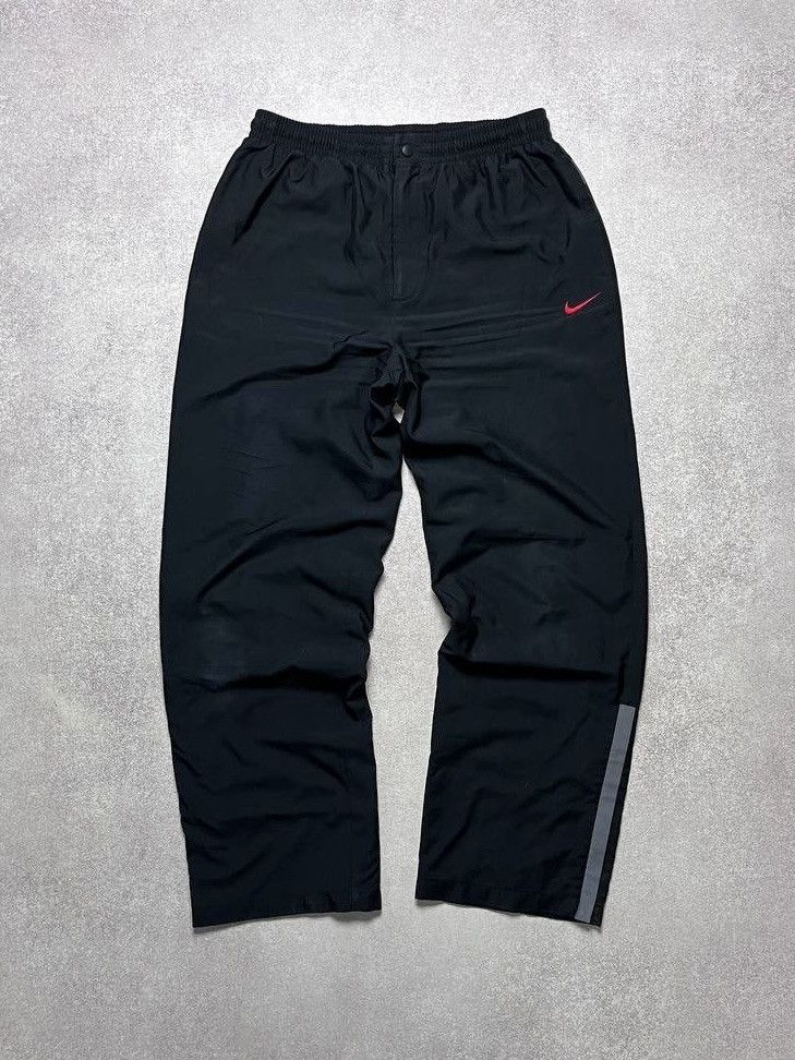 Nike Vintage Nike Swoosh Baggy Flared Trackpants M Size US 32 / EU 48 - 1 Thumbnail