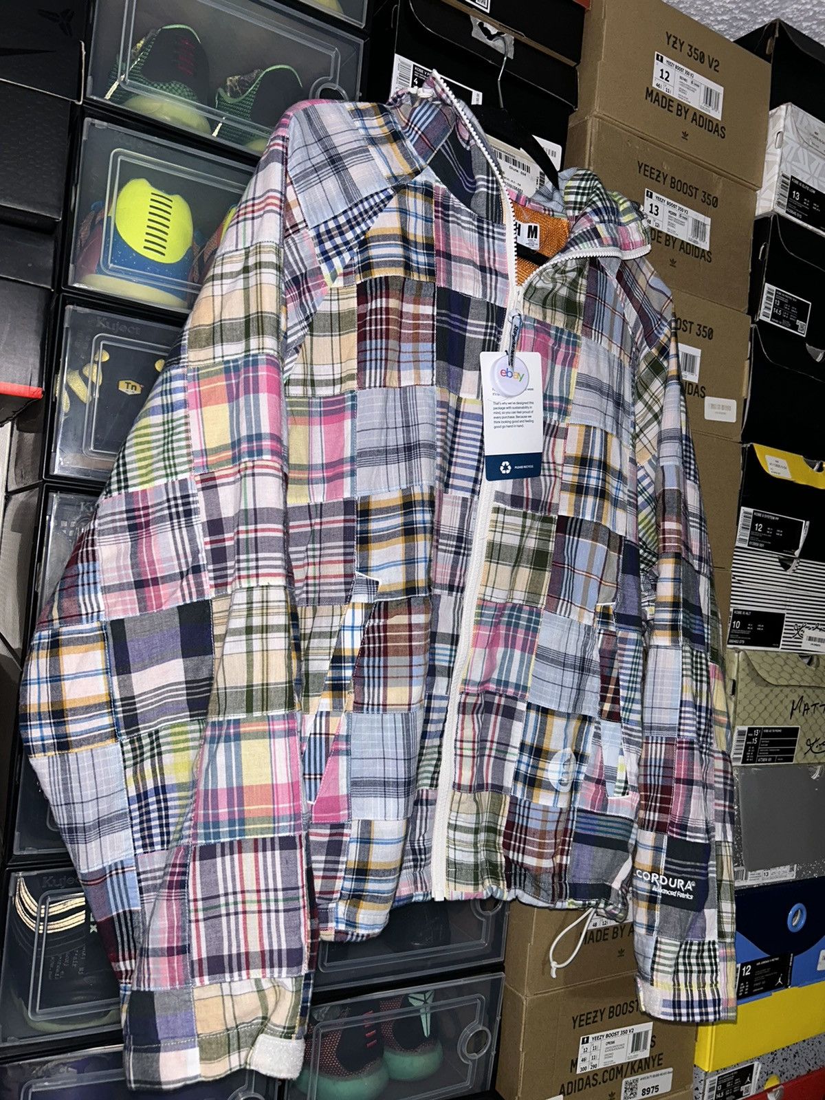 GOODENOUGH × Supreme Supreme x Goodenough Patchwork Madras Hooded Jacket SS25 NEW Size US M / EU 48-50 / 2 - 3 Thumbnail
