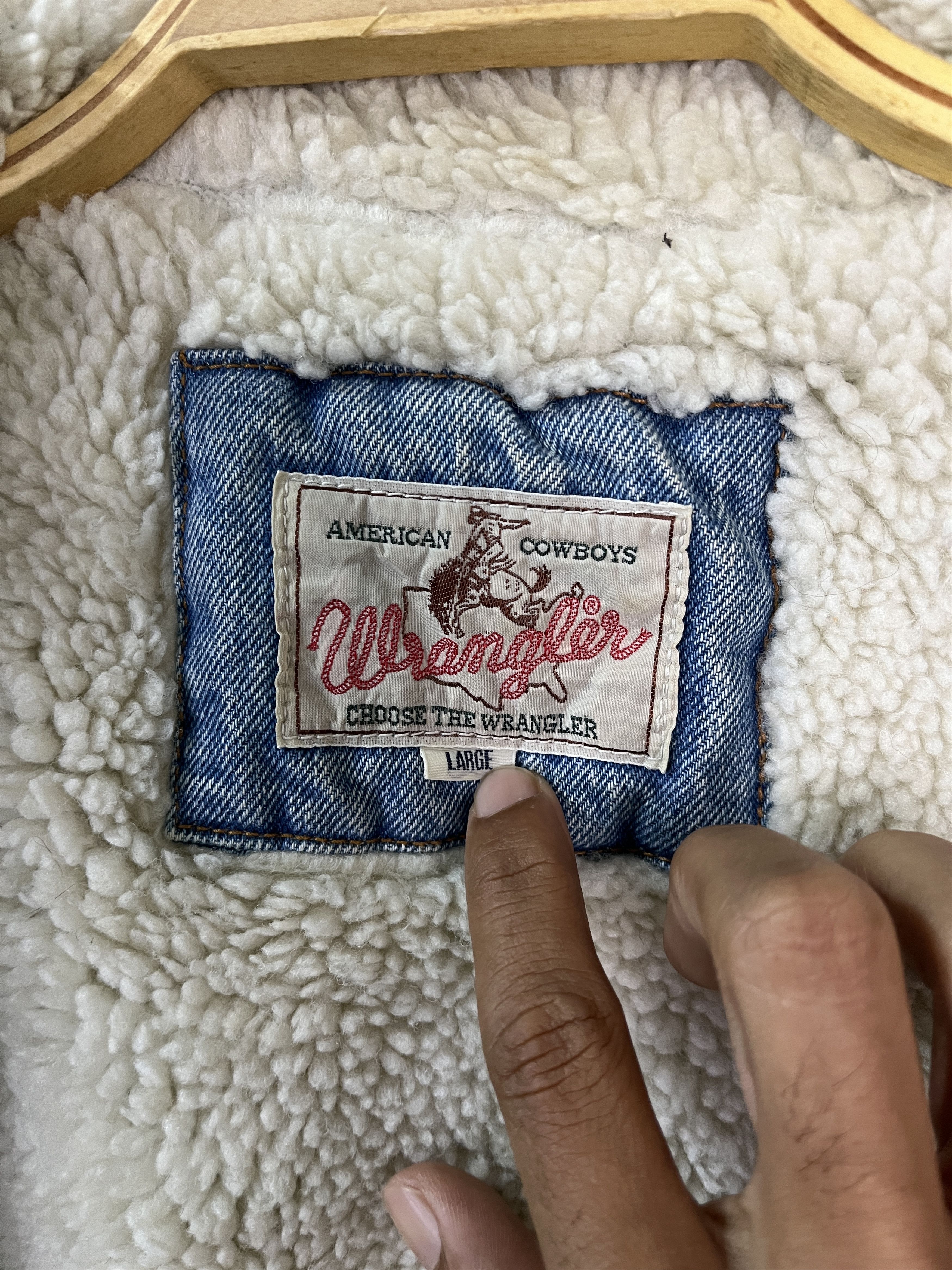 Wrangler Vintage Wrangler Trucker Jacket Sherpa Lined Western Japan Size US L / EU 52-54 / 3 - 8 Thumbnail
