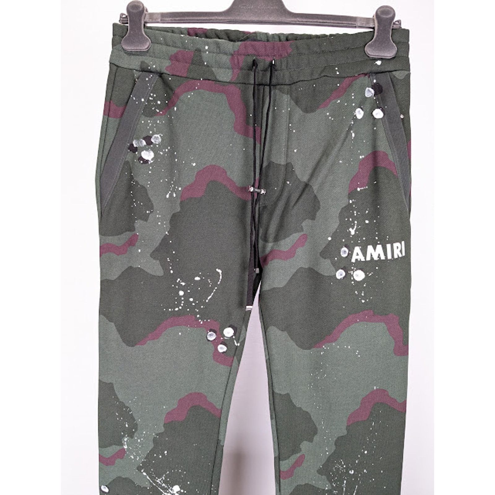Amiri o1rshd1 Army Logo Sweatpant in Camo Size US 34 / EU 50 - 3 Thumbnail