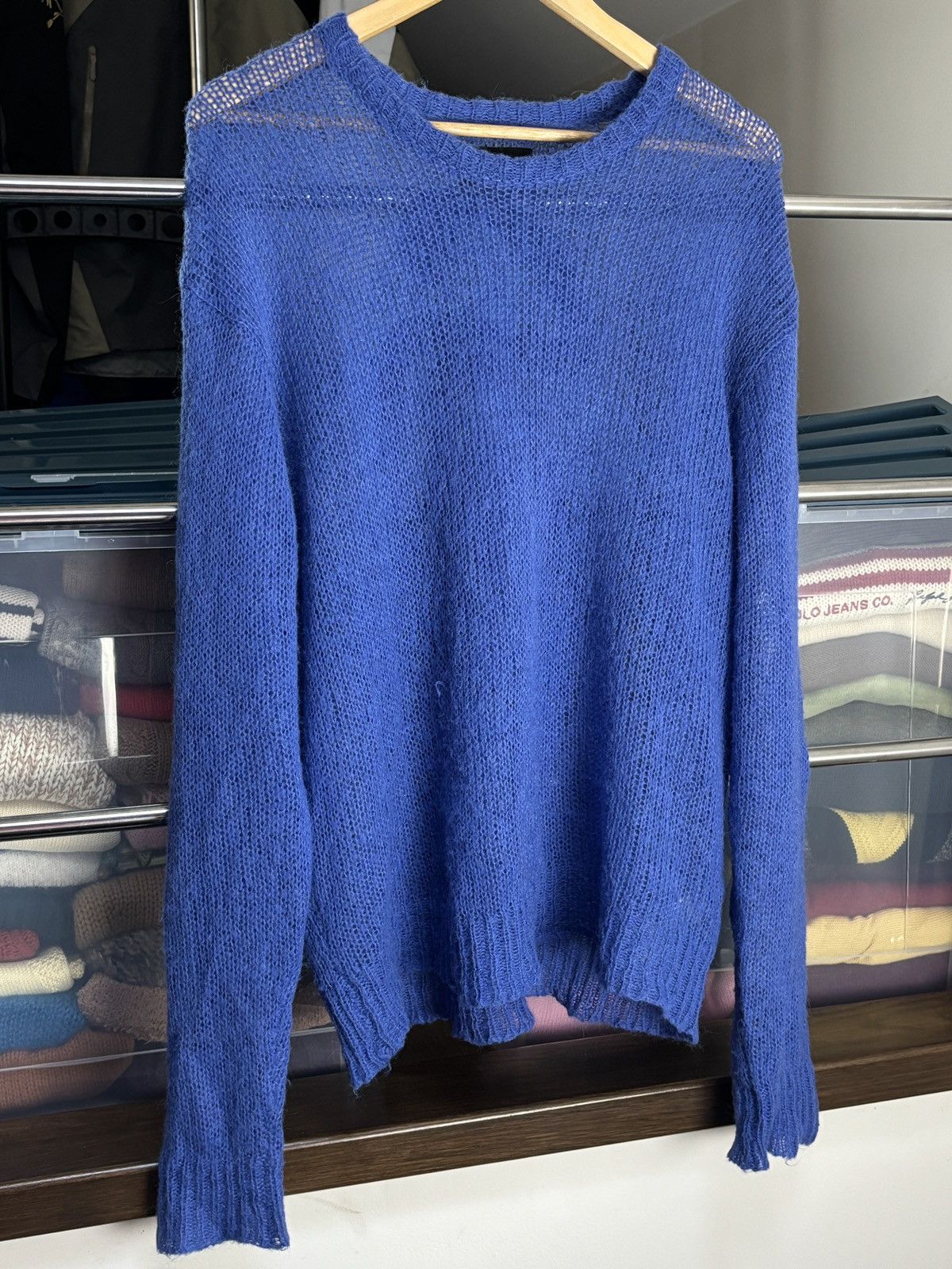 Stussy Stussy Loose Knit Avant Garde Sweater Vintage Mohair Blend Size US XL / EU 56 / 4 - 2 Thumbnail