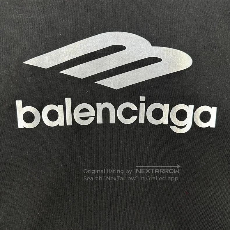 Balenciaga Balenciaga Reflective Logo Fleece Hoodie. Size US M / EU 48-50 / 2 - 3 Thumbnail