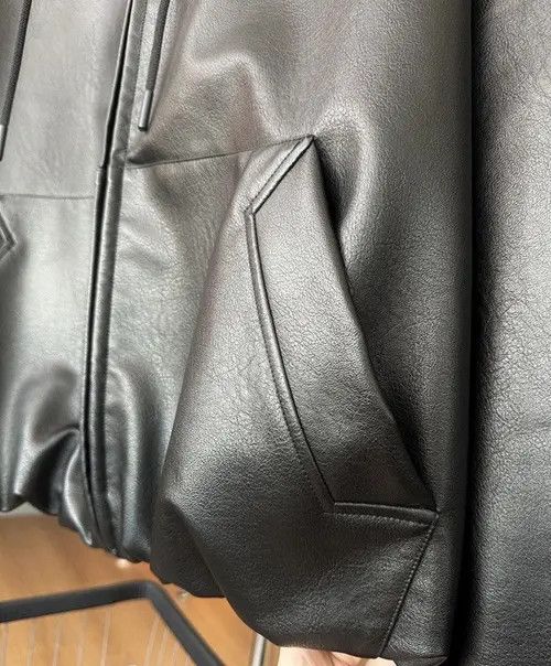 VIBE Avant Garde Loose Zipper PU Leather Oversized Jacket Size US XL / EU 56 / 4 - 8 Thumbnail