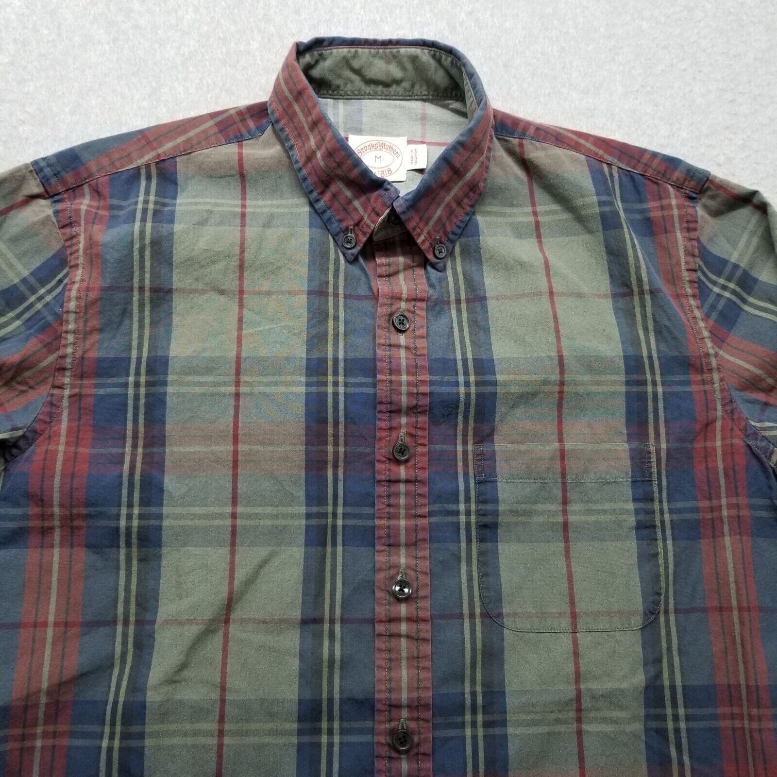 Brooks Brothers Brooks Brothers Shirt Plaid Button Up Long Sleeve Pocket Size US M / EU 48-50 / 2 - 6 Thumbnail