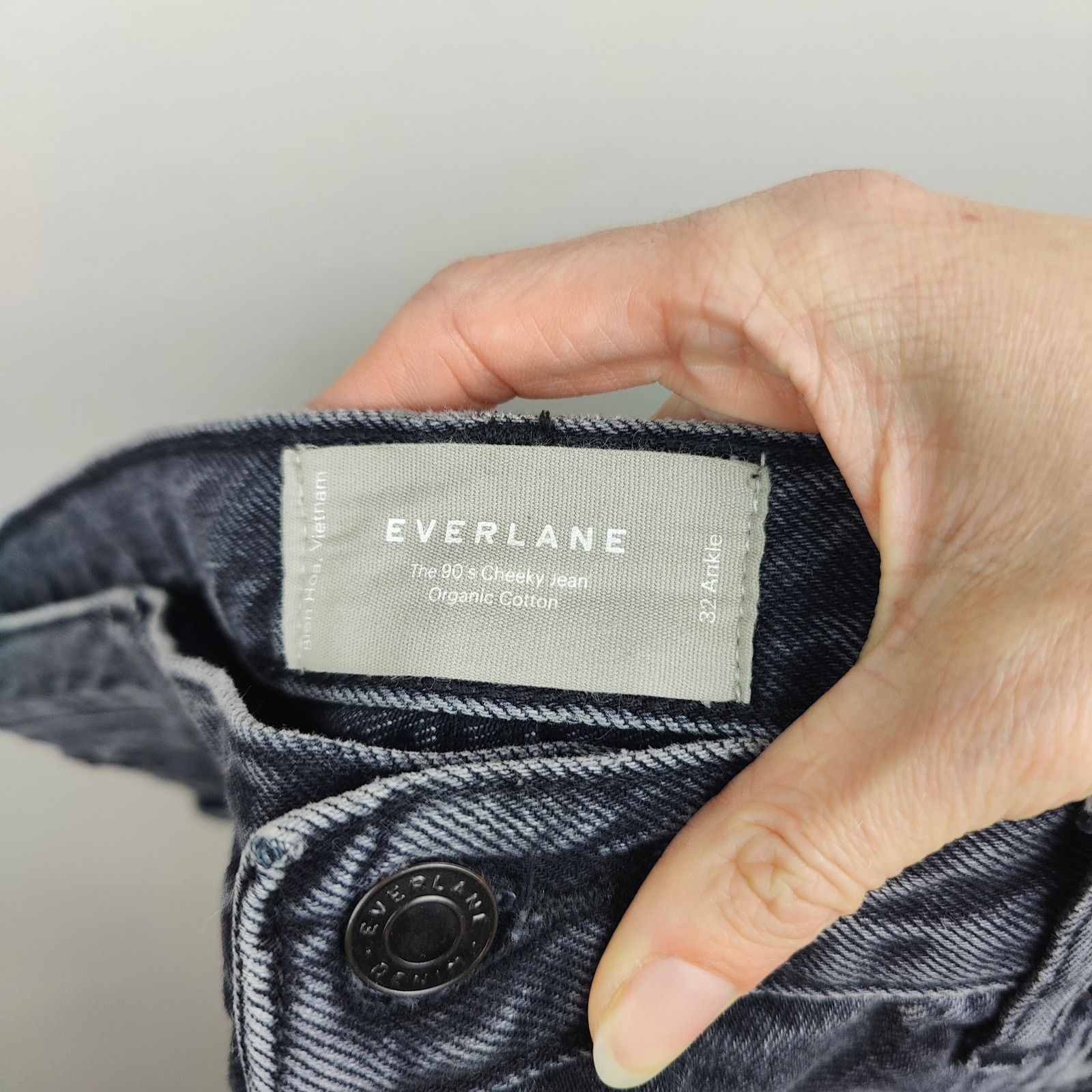 Everlane Everlane The 90s Cheeky Jeans Womens 32 Charcoal Wash Size 32" / US 10 / IT 46 - 5 Thumbnail