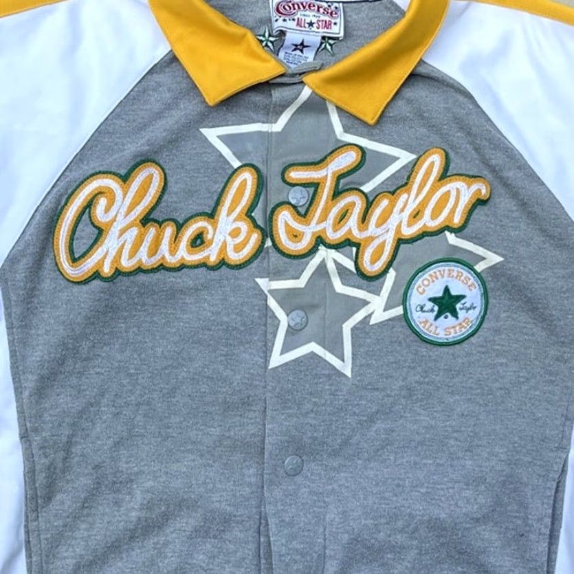 Converse VINTAGE Chuck Taylor Converse Shirt Mens XL Gray Yellow Green Size US XL / EU 56 / 4 - 3 Thumbnail