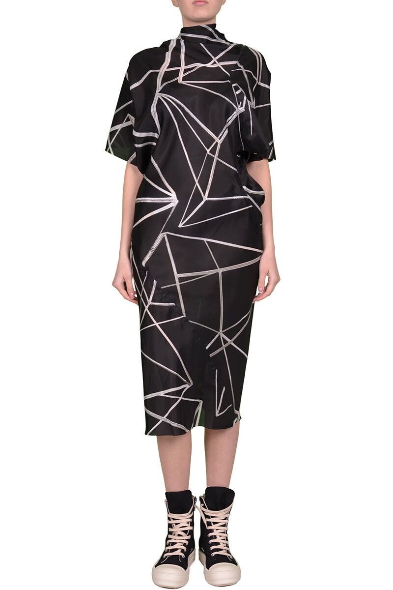 Rick Owens Last Rick Owens Fogachine Magnum Geometric Print Dress Size S / US 4 / IT 40 - 1 Thumbnail