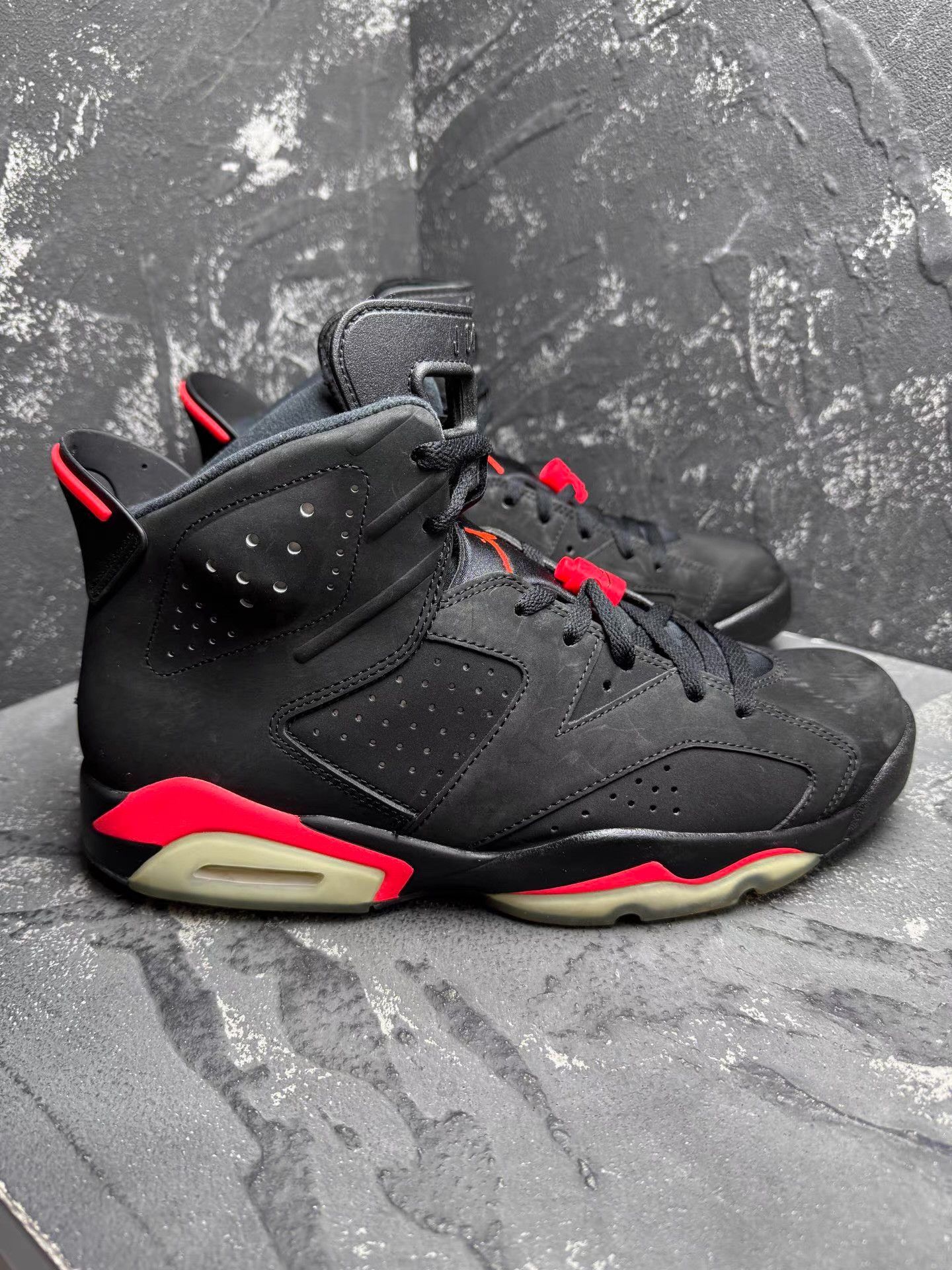 Nike Air Jordan 6 Black Red (2014) Q10 Size US 11 / EU 44 - 5 Thumbnail