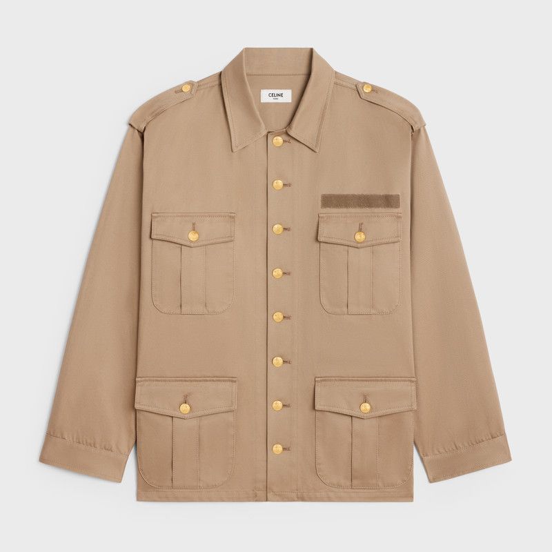 Celine o1w1db10526 2W04B6 Saharienne Jacket in Camel Size XXS / US 00 / IT 34 - 1 Thumbnail