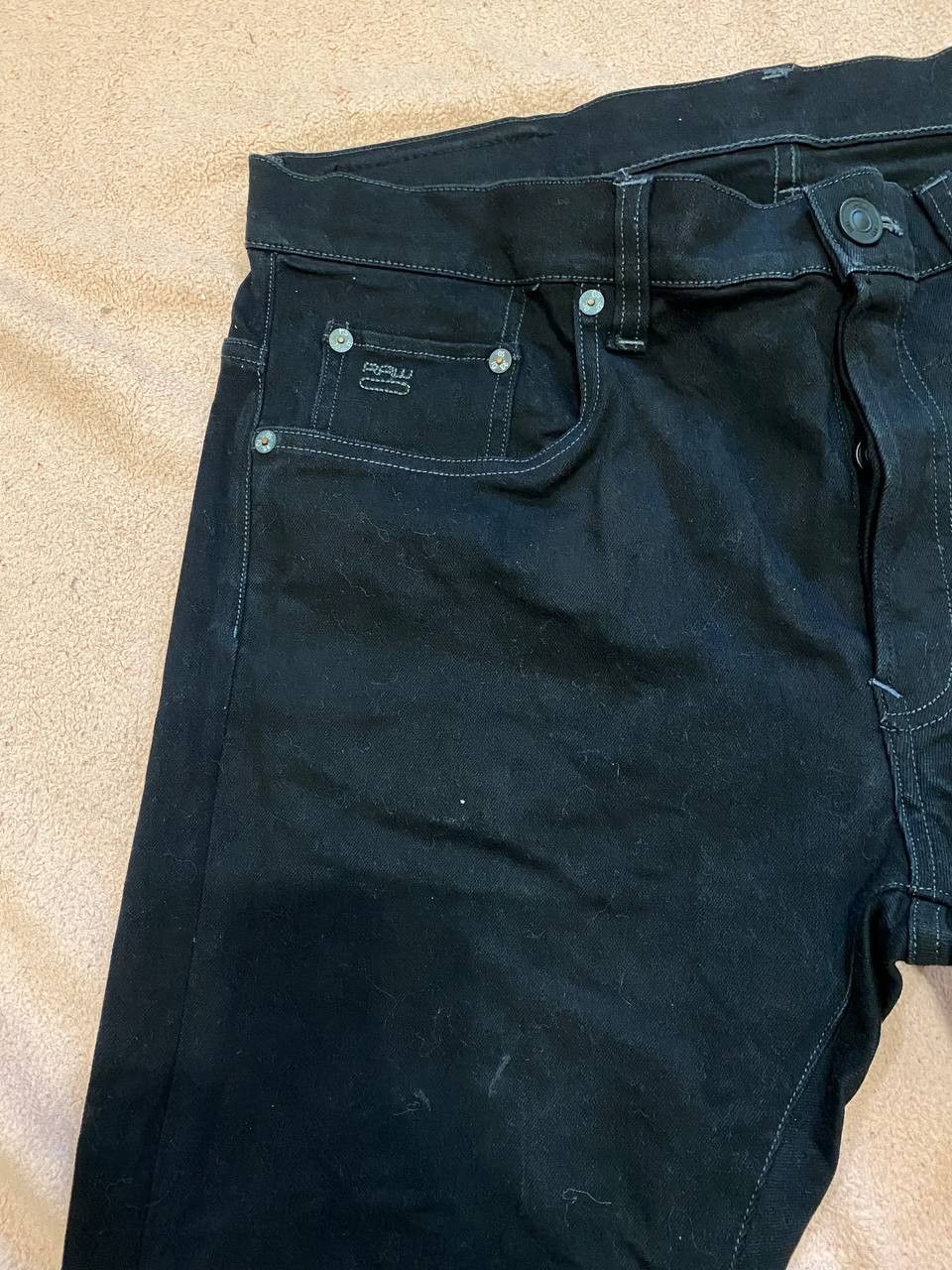 G-Star G-Star Skinny Jeans Slim Fit Black Straight Leg Denim Size US 38 / EU 54 - 5 Thumbnail