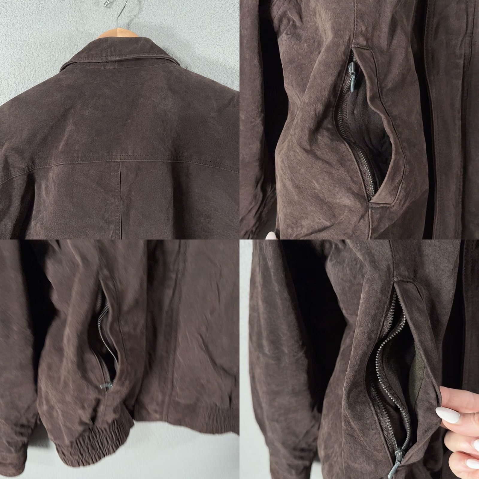 G-III G-III Leather Bomber Jacket Mens XL Brown Quilted Lined Full Zip Size US XL / EU 56 / 4 - 8 Thumbnail
