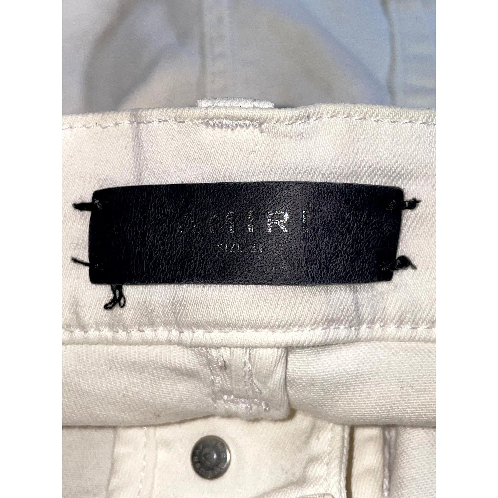 Amiri Amiri MX2 Patch White Jeans Size US 31 - 8 Thumbnail