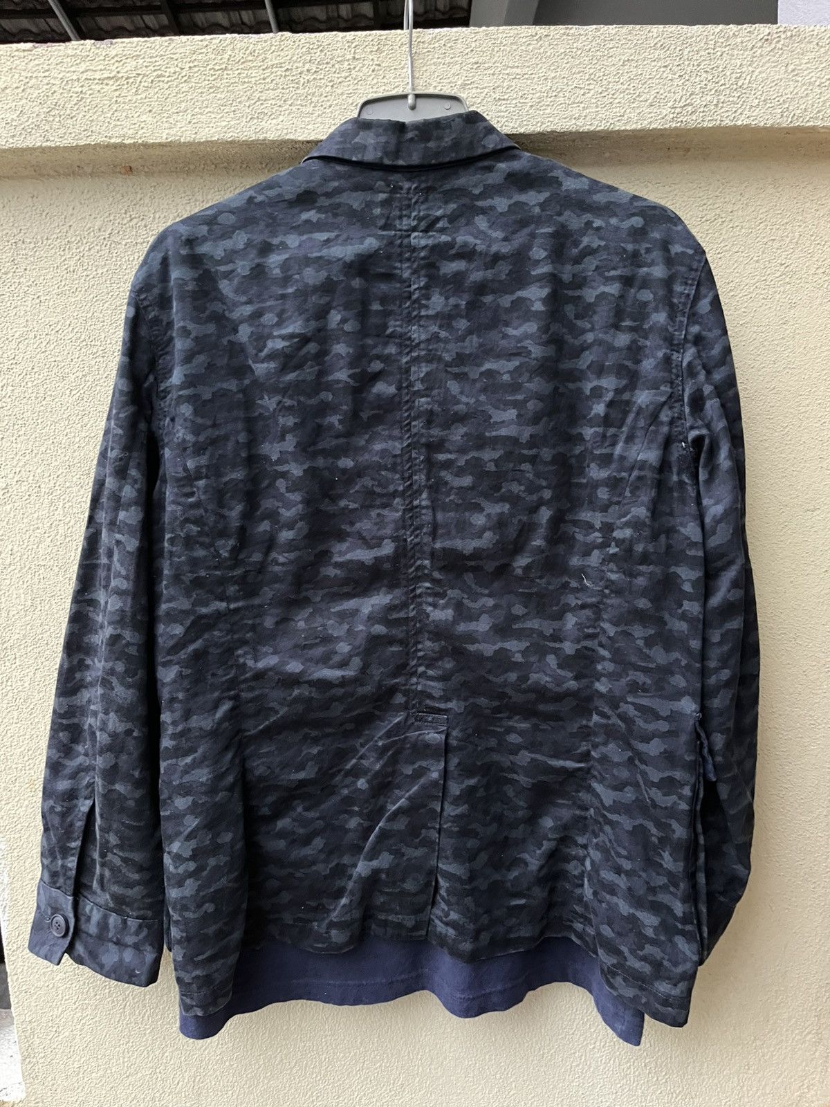 S/DOUBLE S/double x beams 2 pcs ; cotton blazer & plain navy tee Size US S / EU 44-46 / 1 - 4 Thumbnail