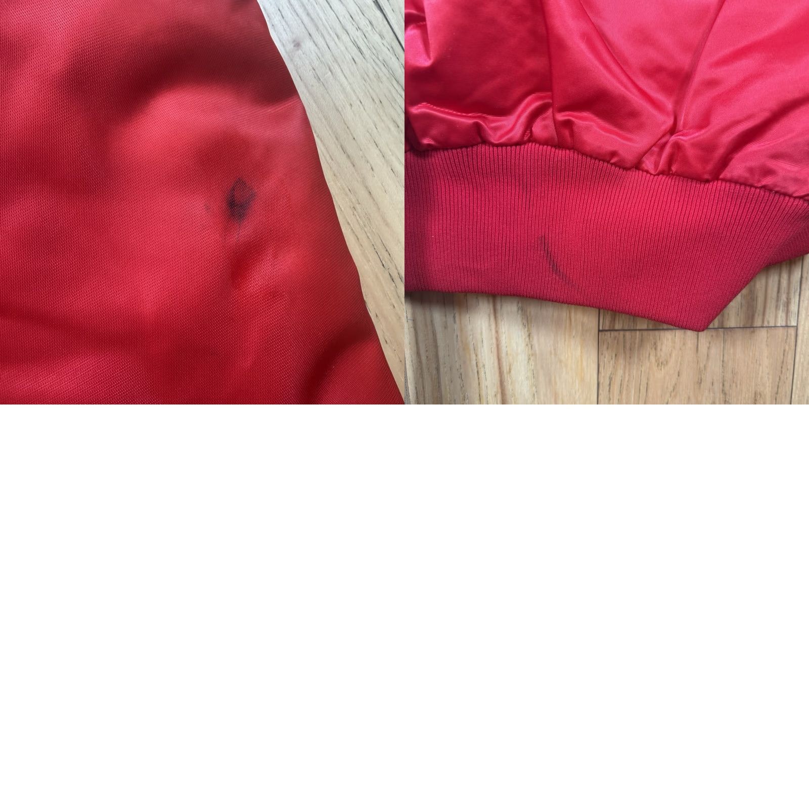 Vintage VINTAGE VTG Art Cadillac Chevy Satin Bomber Jacket Mens Medium Red Button Jacket Mens Red Satin Bomber Art Cadillac Chevy Size US M / EU 48-50 / 2 - 9 Thumbnail