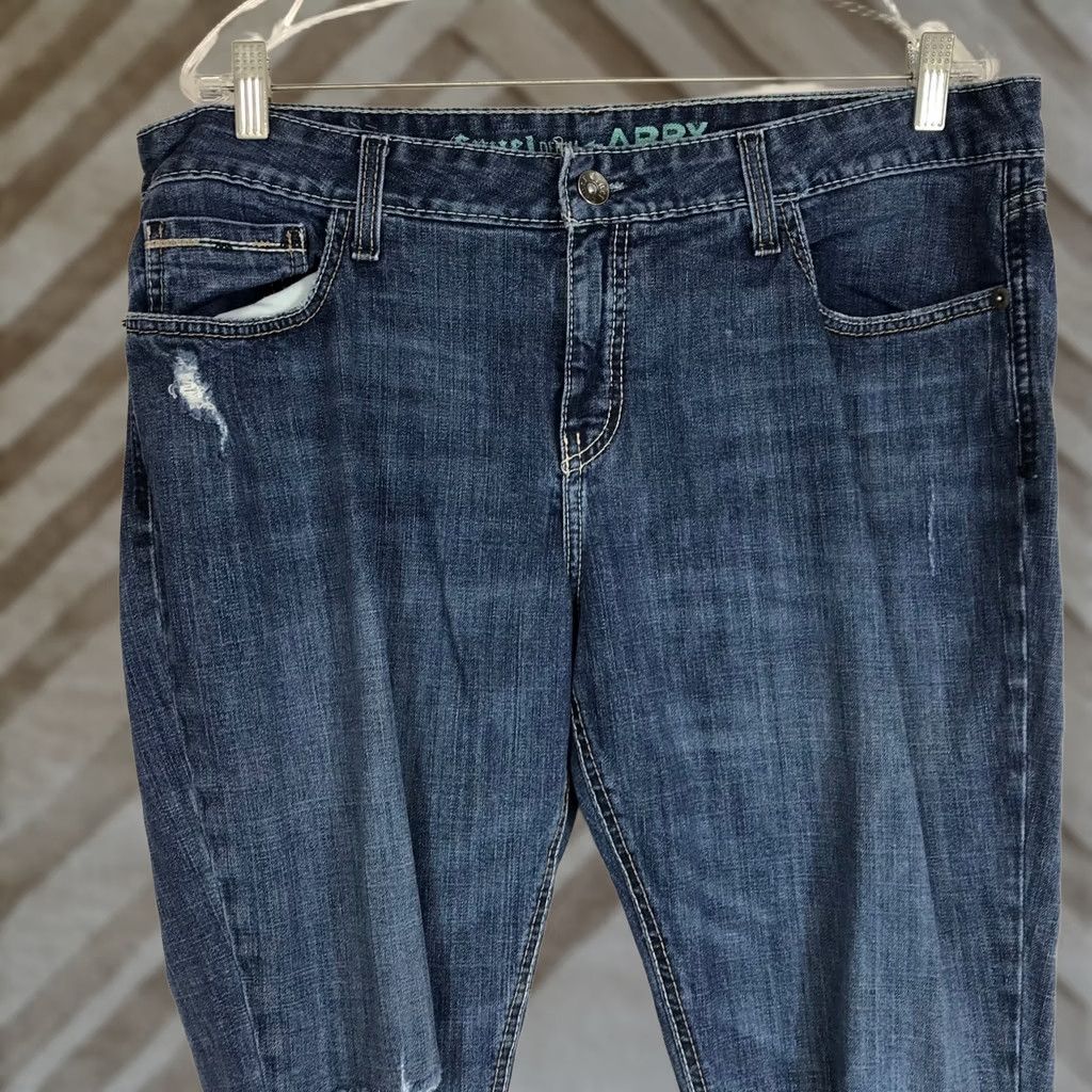 Denime Cruel Denim Abby Blue Distressed Ripped Jeans Women Size 33 Size 24" / US 00 / IT 34 - 1 Thumbnail