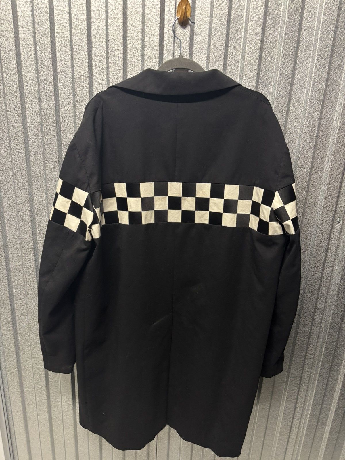 Dsquared2 DSQUARED2 Checkered Black Car Coat Size US L / EU 52-54 / 3 - 3 Thumbnail